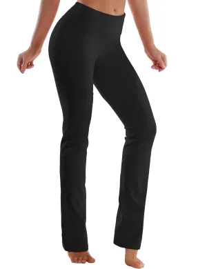 29" 31" 33" 35" Straight Leg Leggings black_yogastudio