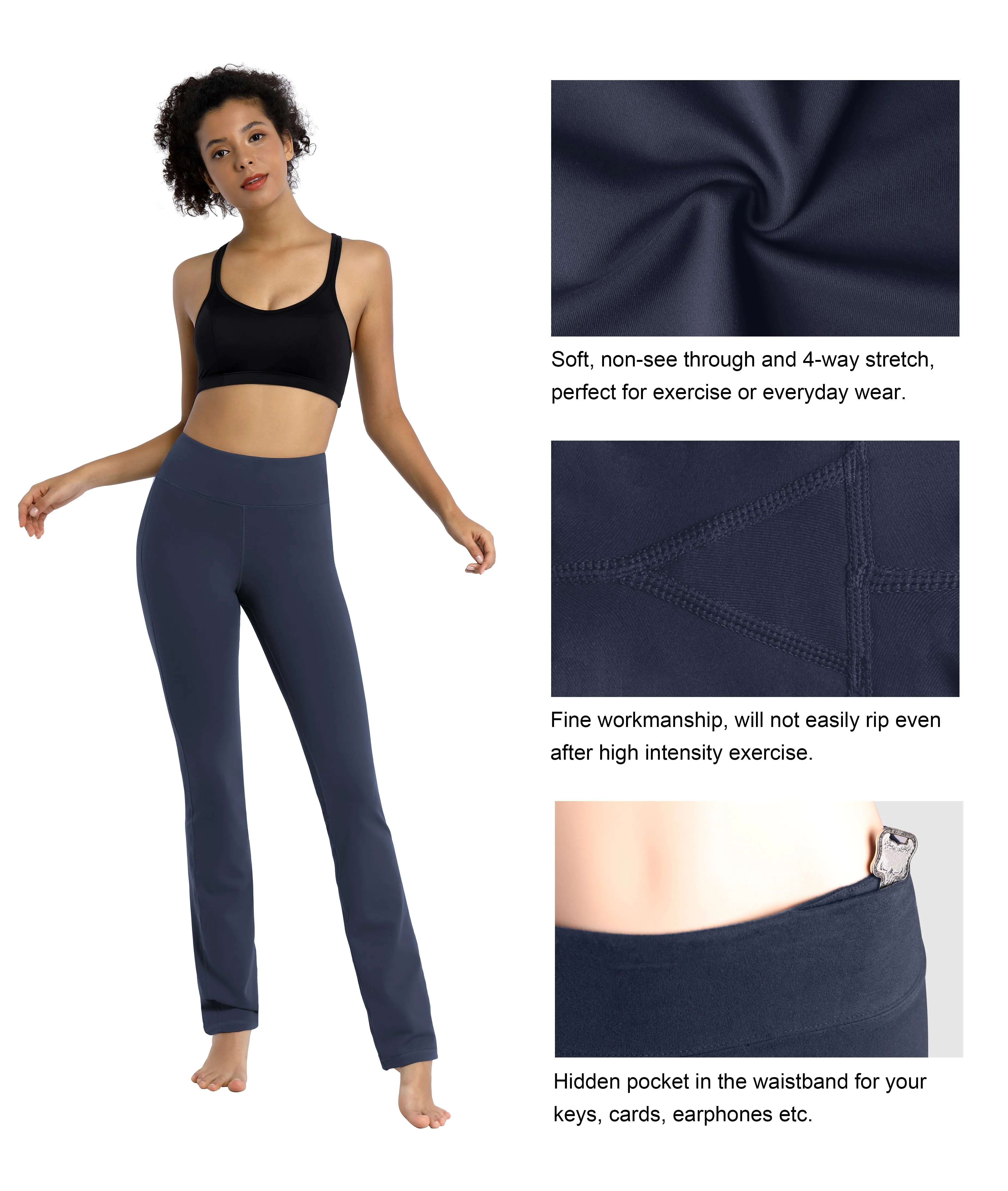 29" 31" 33" 35" Straight Leg Leggings graynavy_Jogging