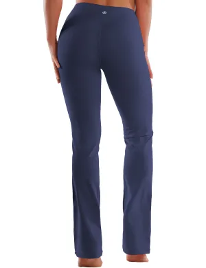 29" 31" 33" 35" Straight Leg Leggings graynavy_Plus Size