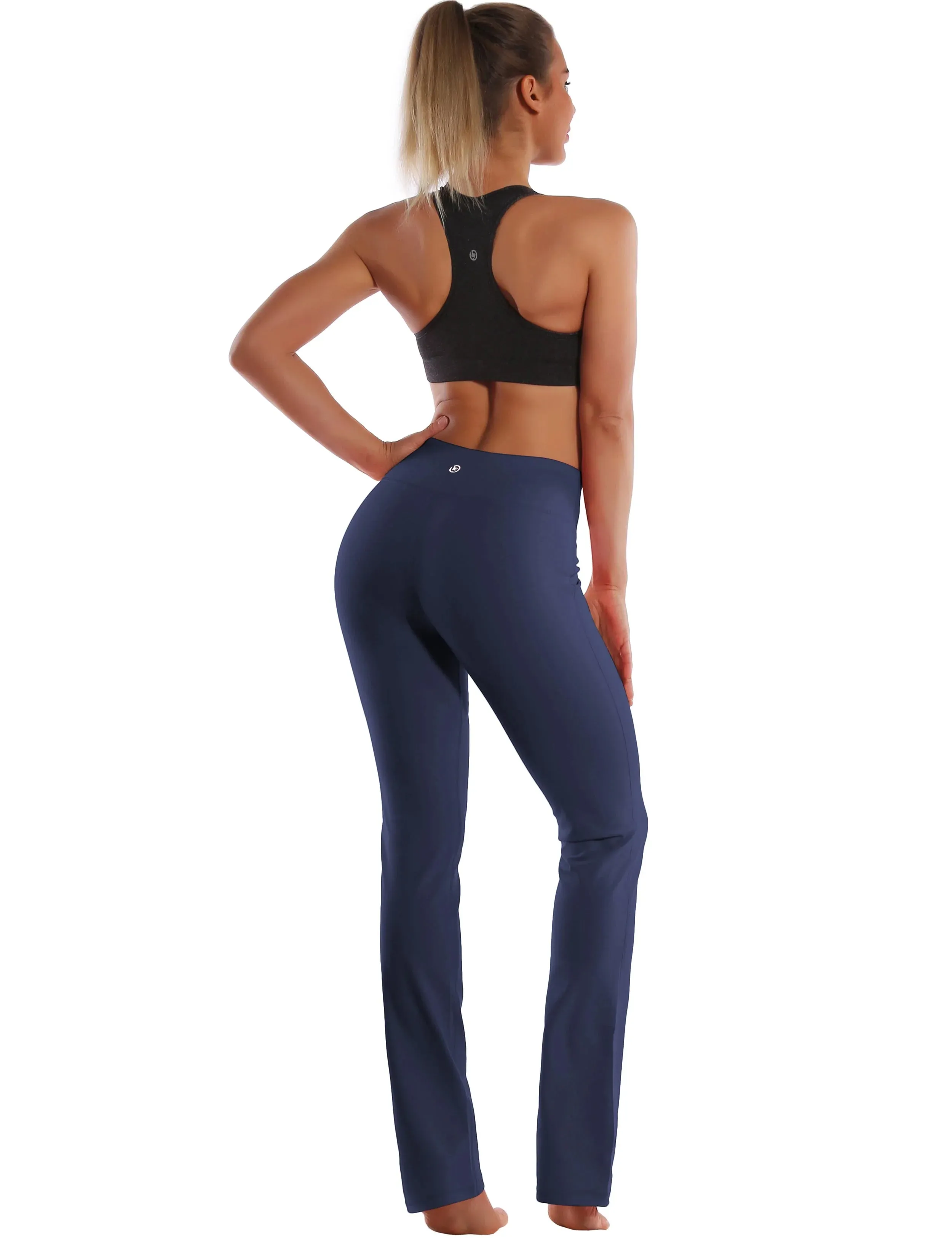 29" 31" 33" 35" Straight Leg Leggings graynavy_yogastudio