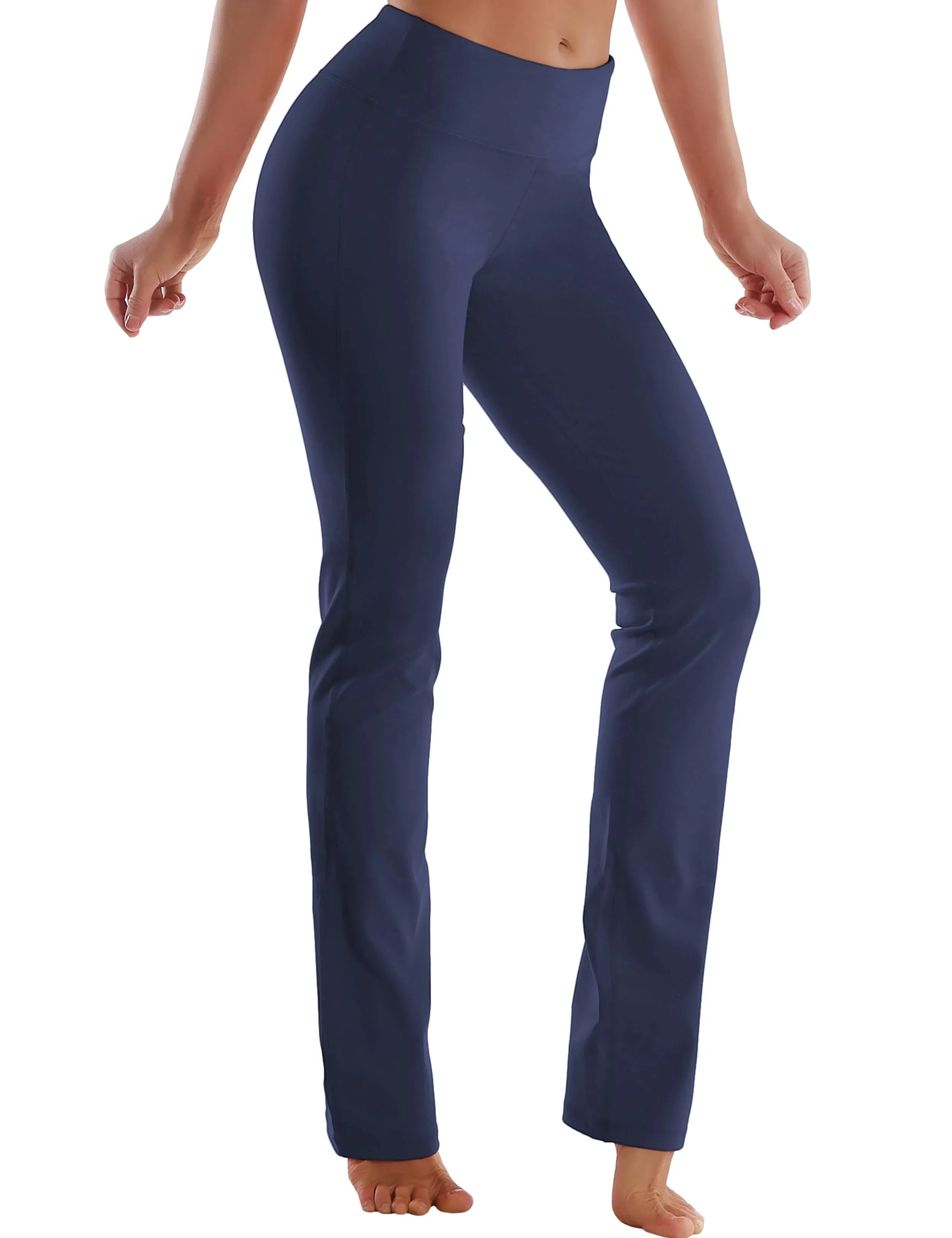 29" 31" 33" 35" Straight Leg Leggings graynavy_yogastudio