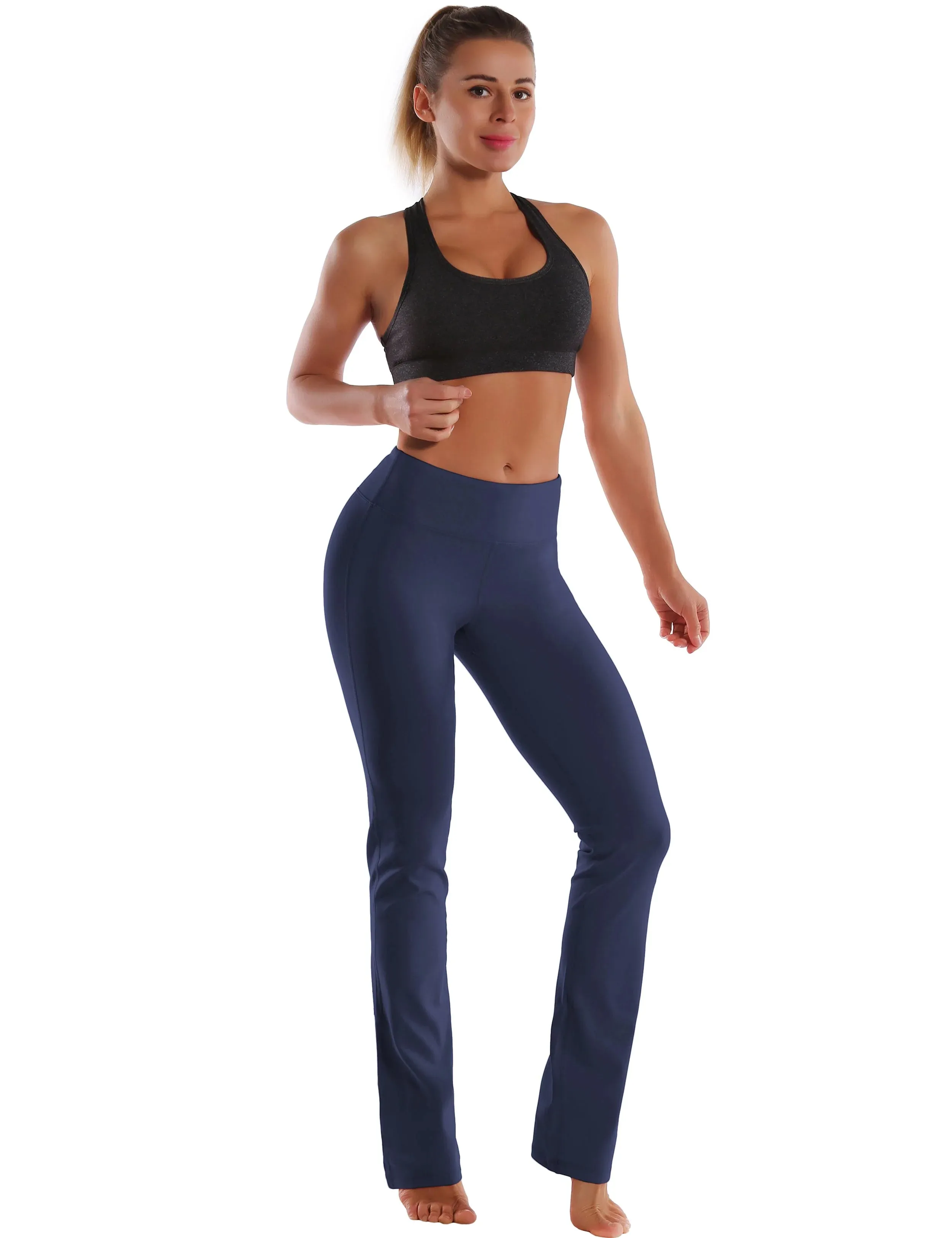 29" 31" 33" 35" Straight Leg Leggings graynavy_yogastudio