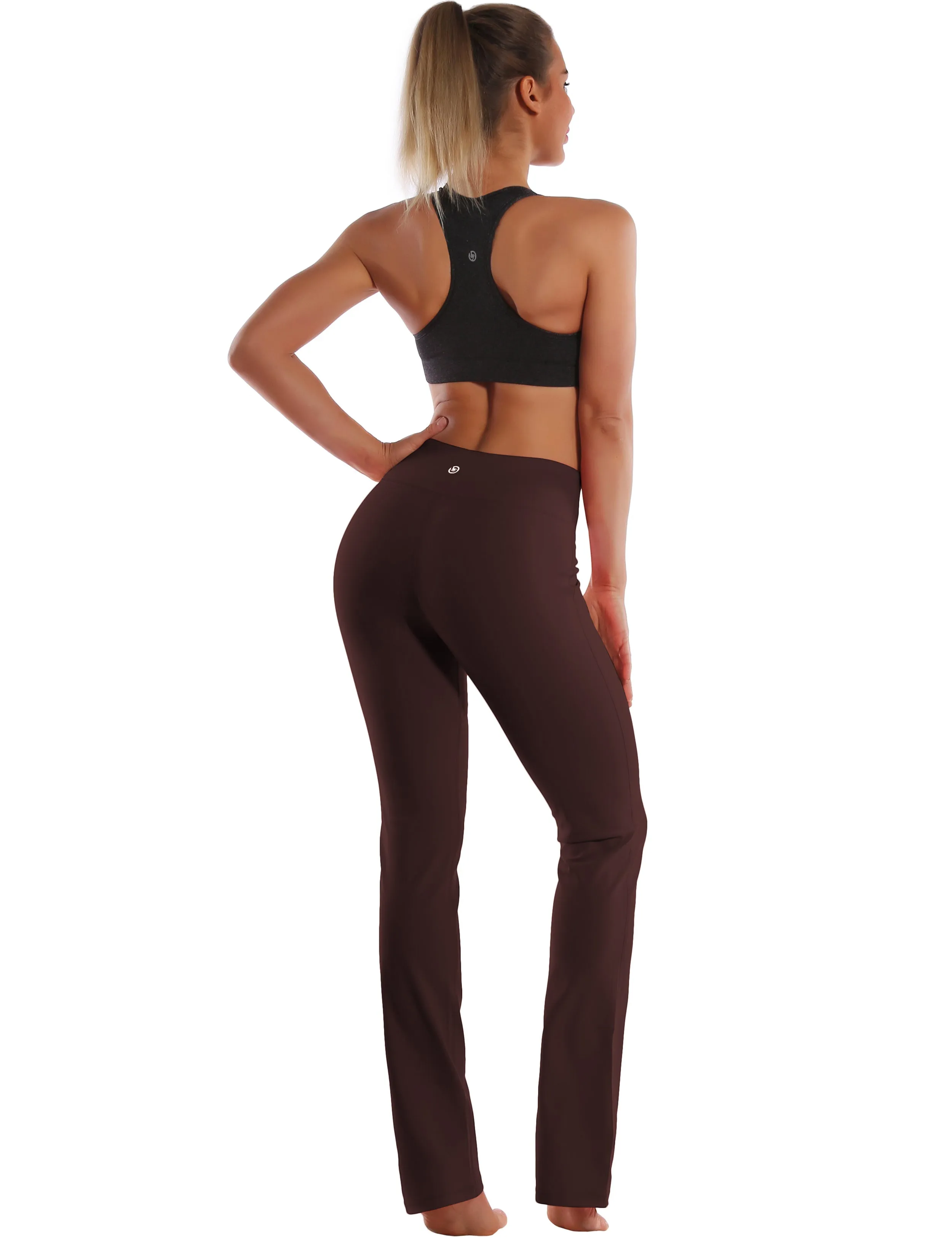 29" 31" 33" 35" Straight Leg Leggings mahoganymaroon_Plus Size