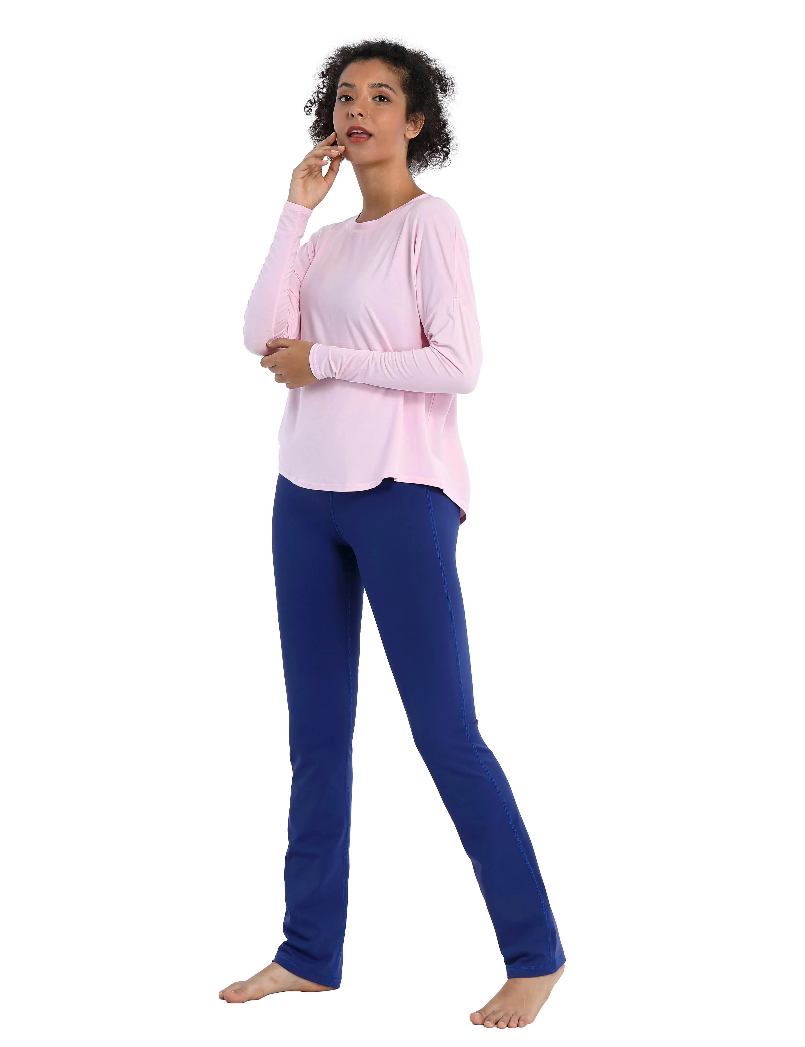29" 31" 33" 35" Straight Leg Leggings navy_yogastudio
