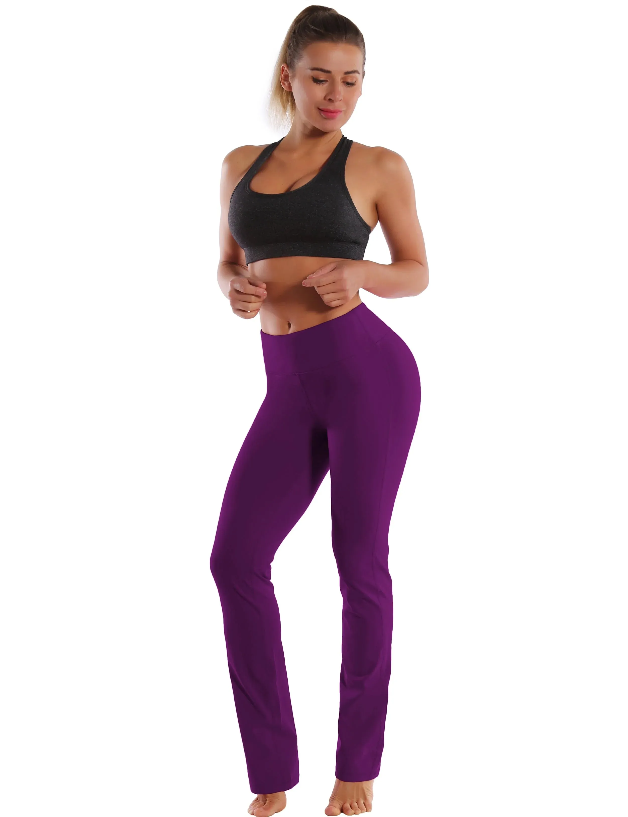 29" 31" 33" 35" Straight Leg Leggings plum_yogastudio