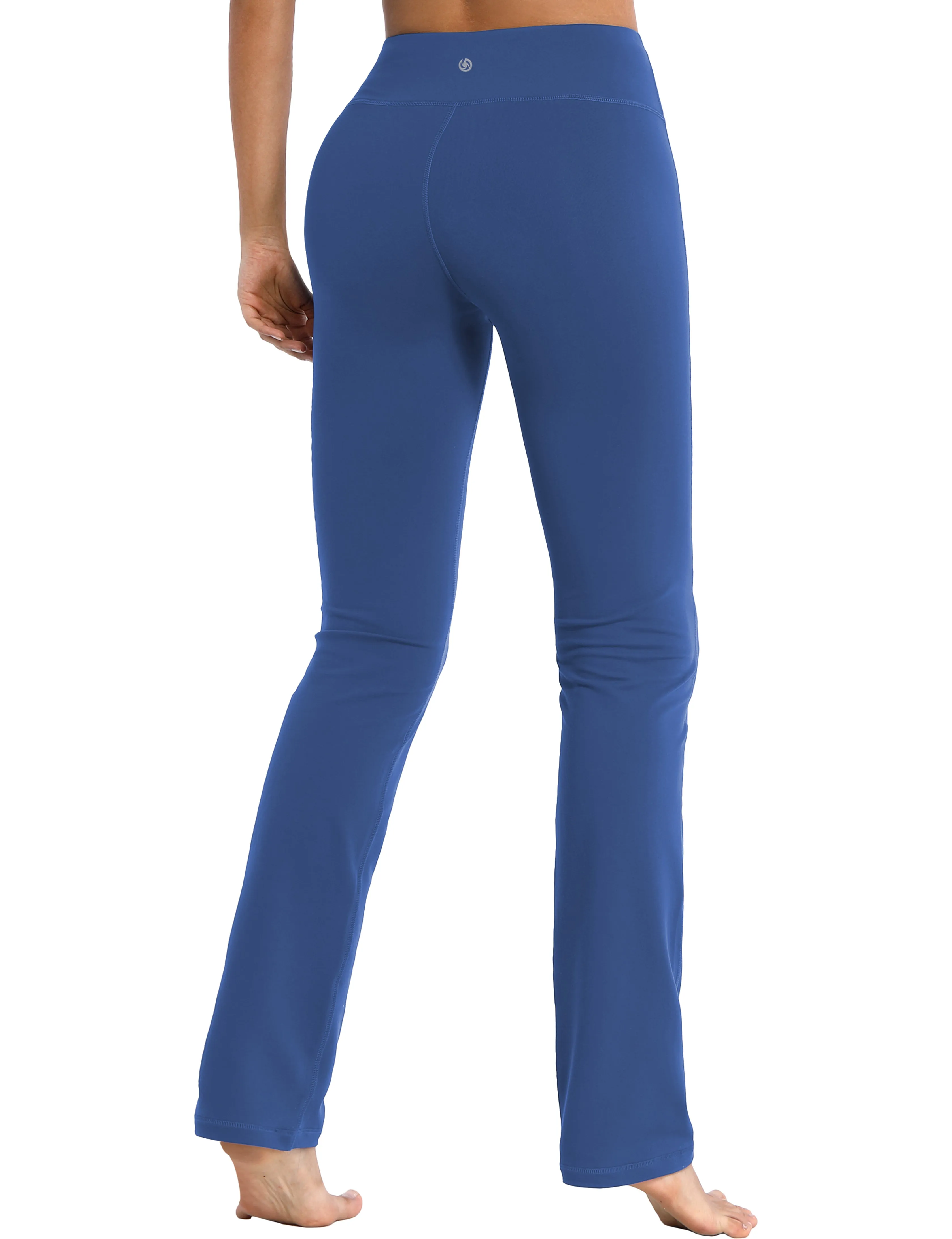 29" 31" 33" 35" Straight Leg Leggings purplishblue_Plus Size