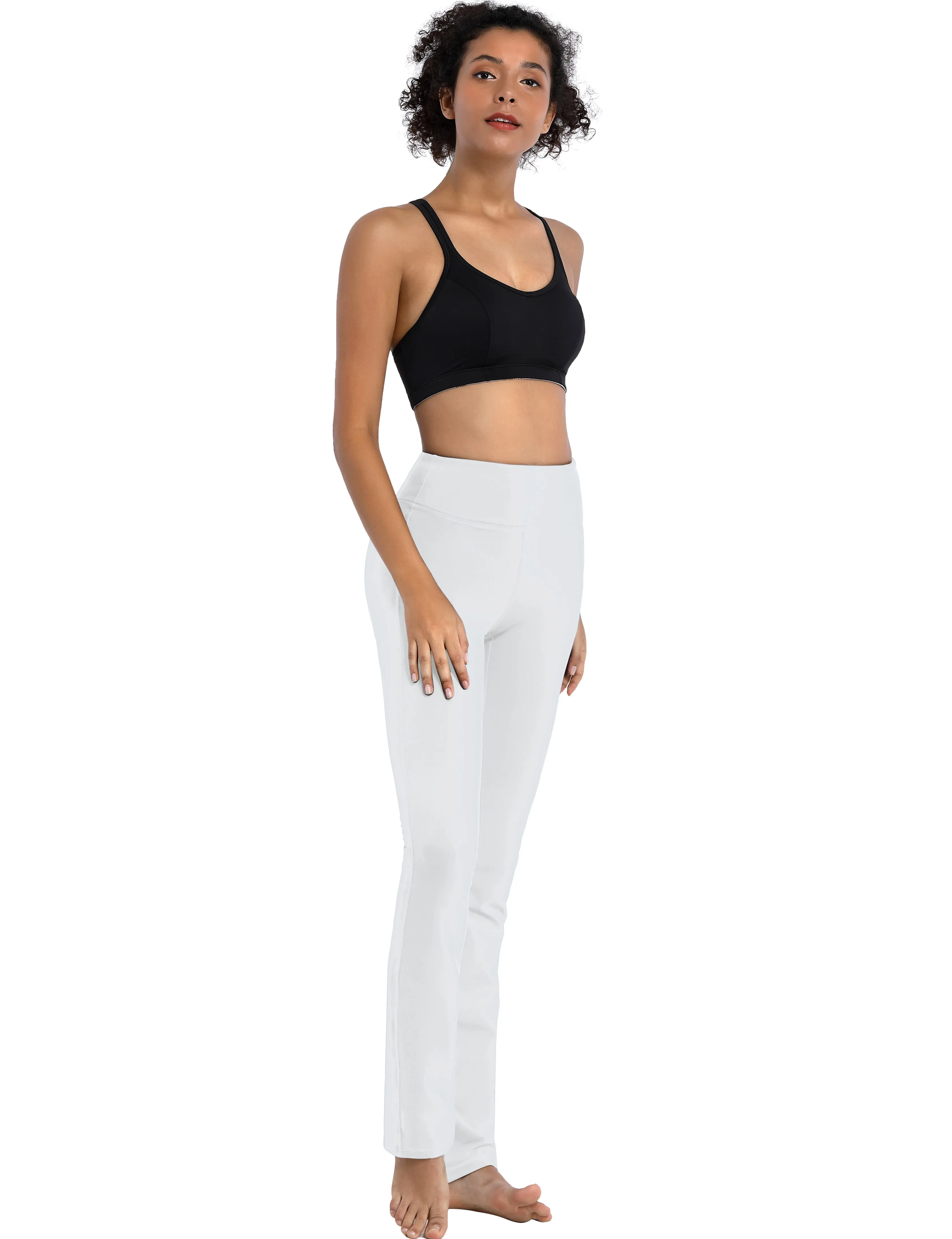29" 31" 33" 35" Straight Leg Leggings white_Tall Size