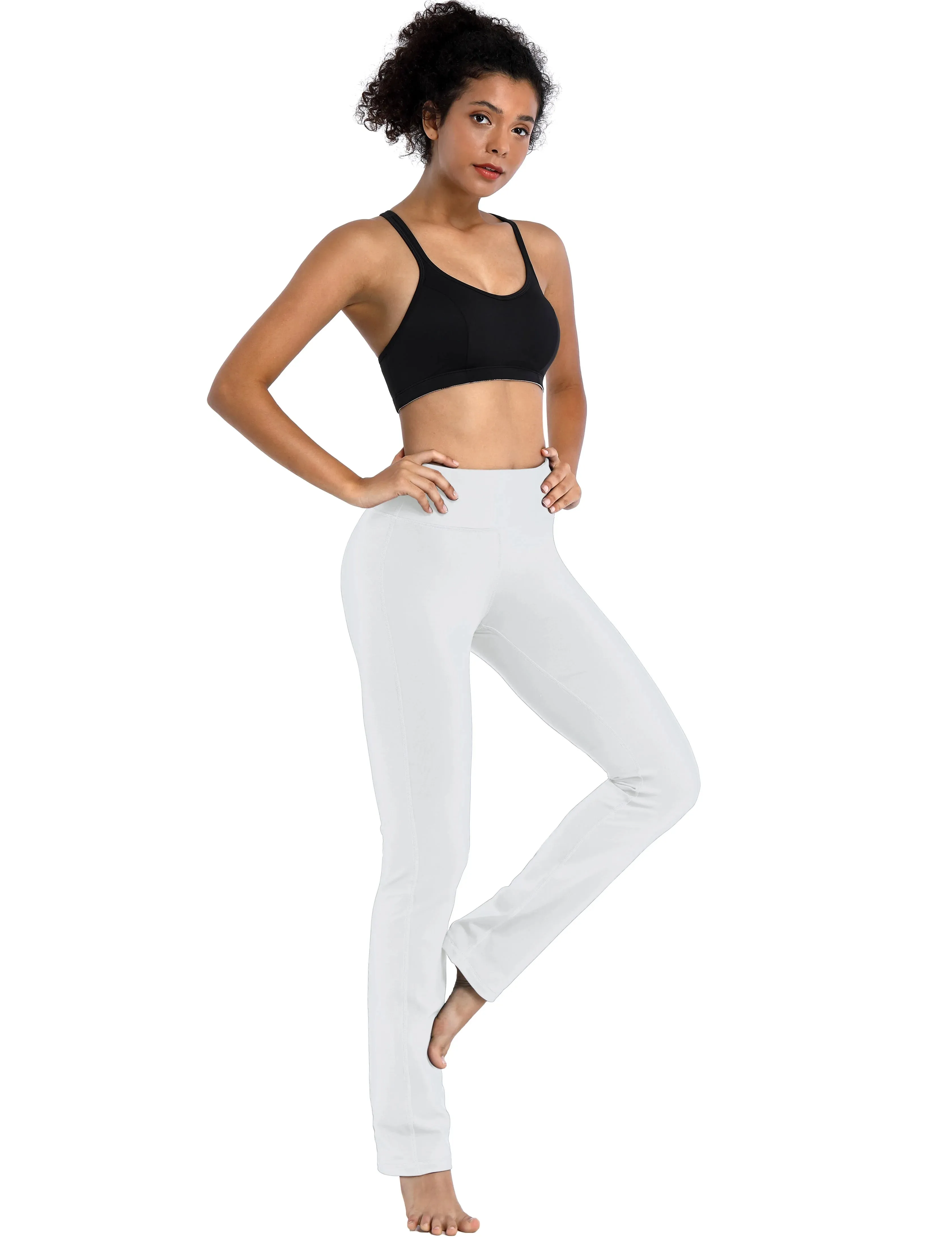 29" 31" 33" 35" Straight Leg Leggings white_yogastudio
