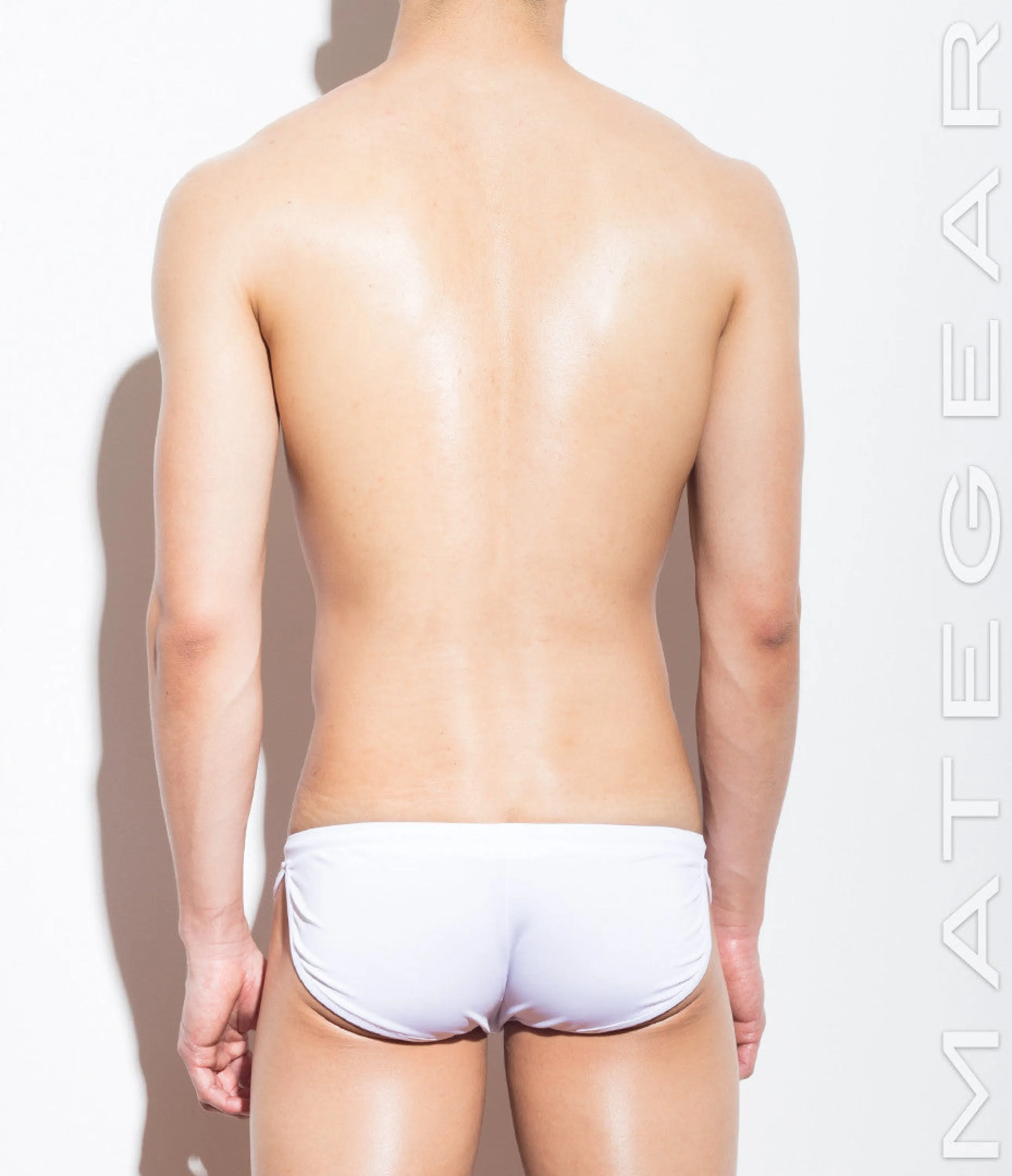 [2pc/Pack] Sexy Men's Sportswear Signature Mini Shorts - Ki Nam (White Air Nylon)