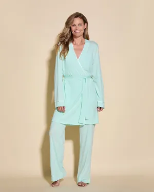 3-Teiliges Pyjama-Set Mit Bademantel