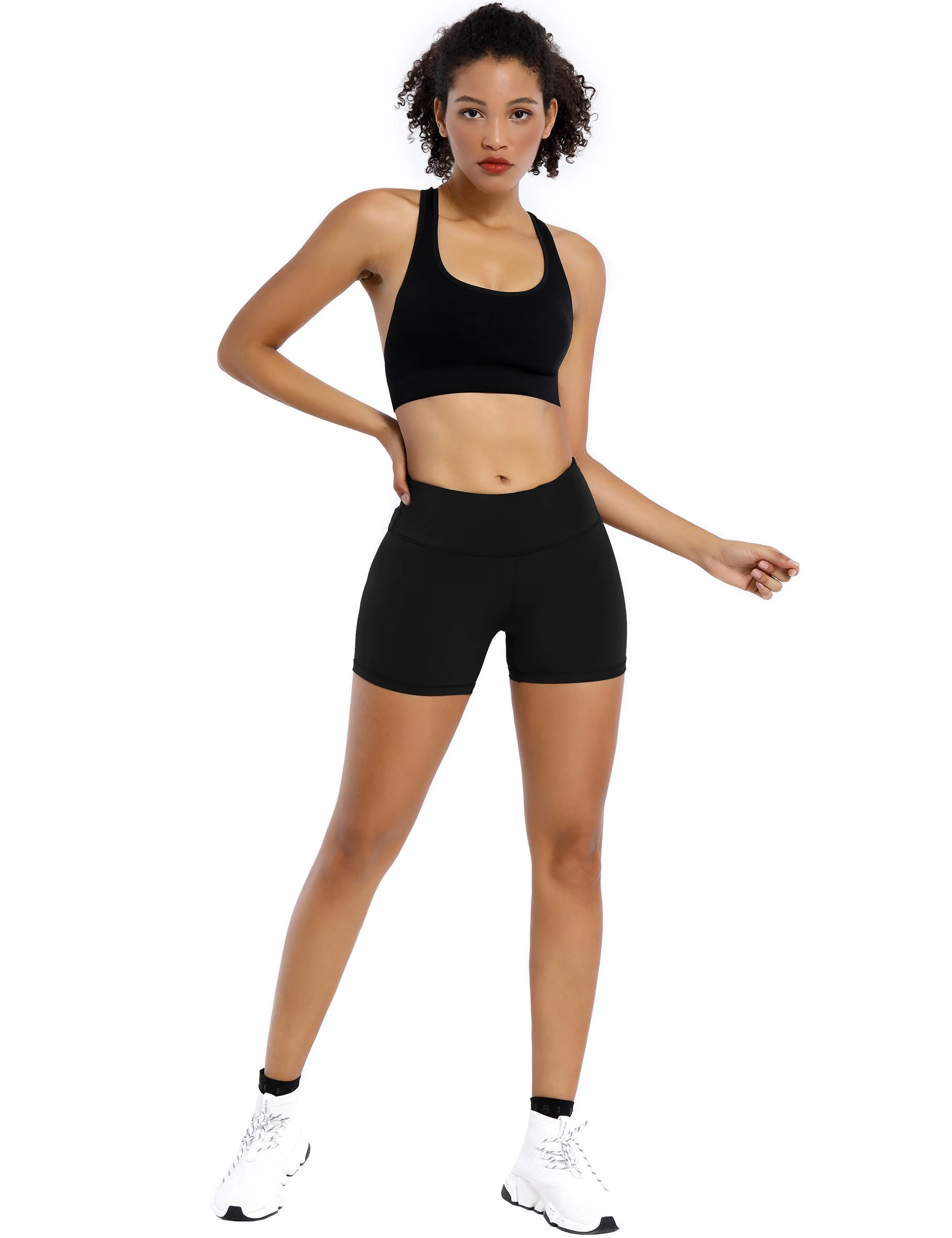 4" Plus Size Shorts black_Plus Size