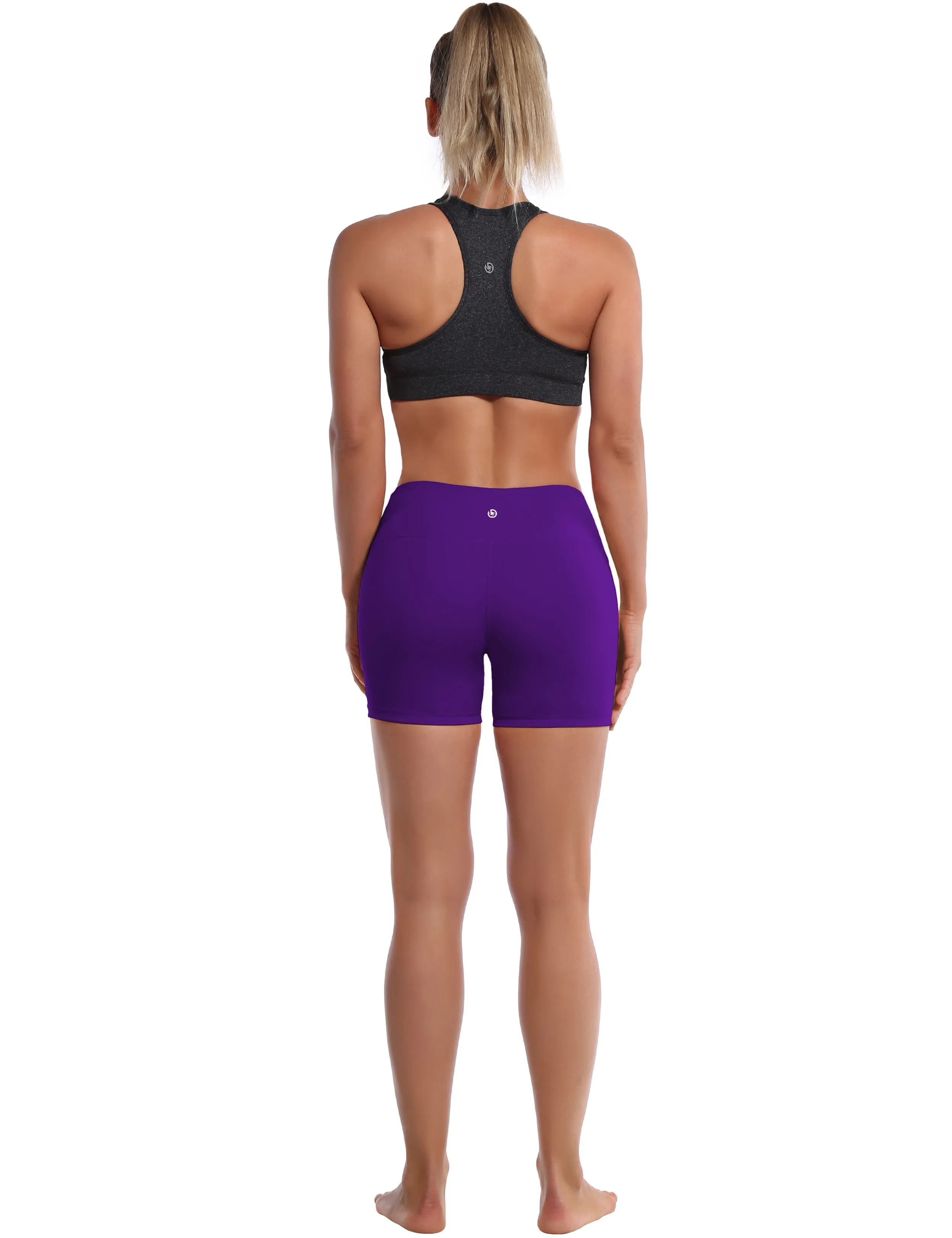 4" Yoga Shorts eggplantpurple_yoga