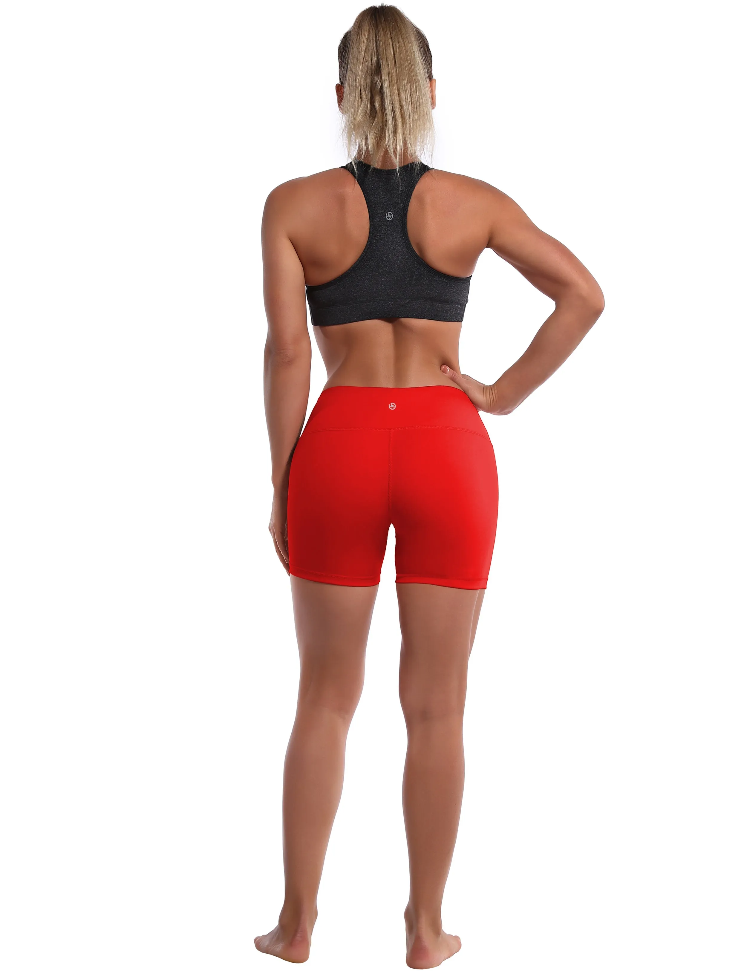 4" yogastudio Shorts scarlet_yogastudio