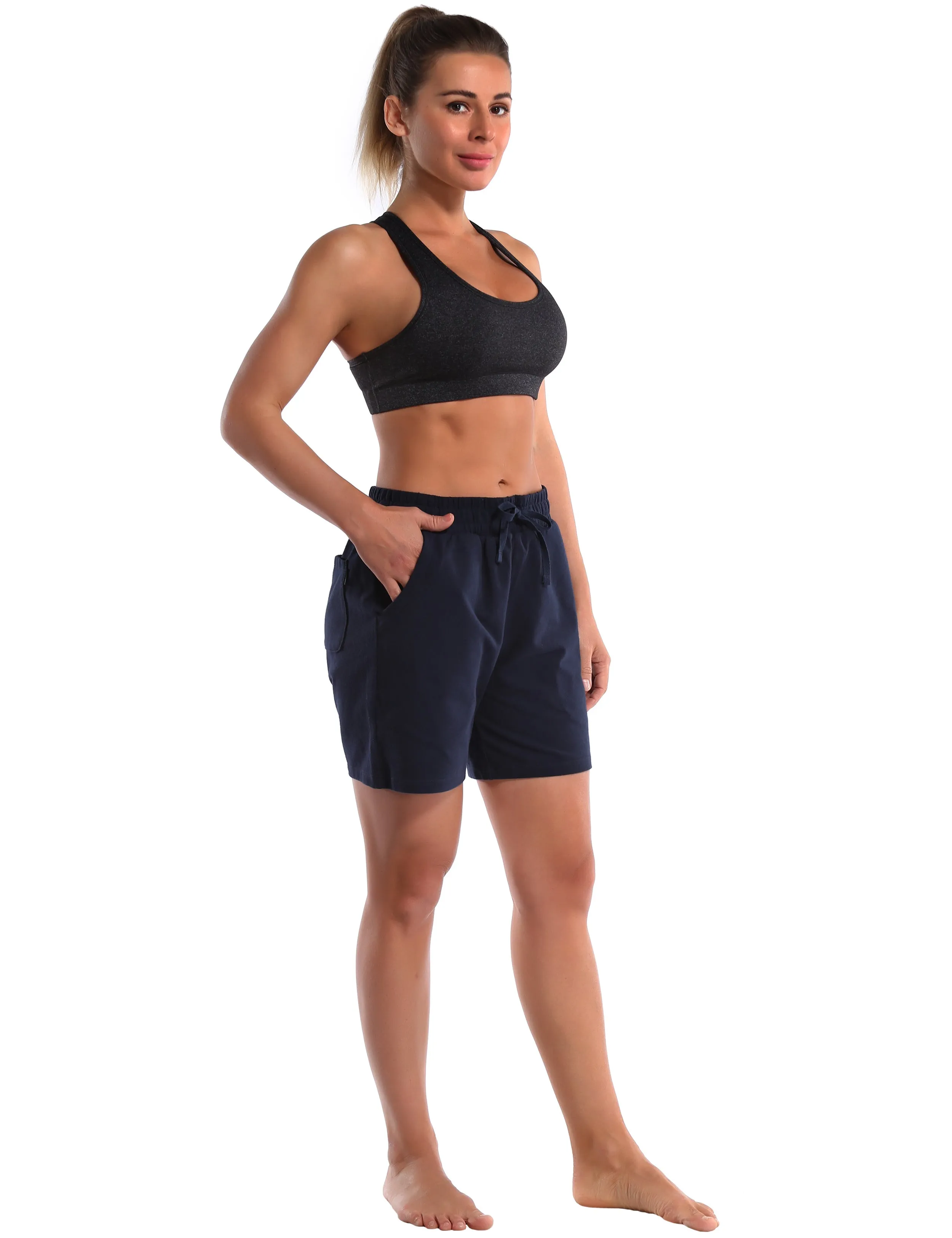 5" Joggers Shorts darknavy_Pilates
