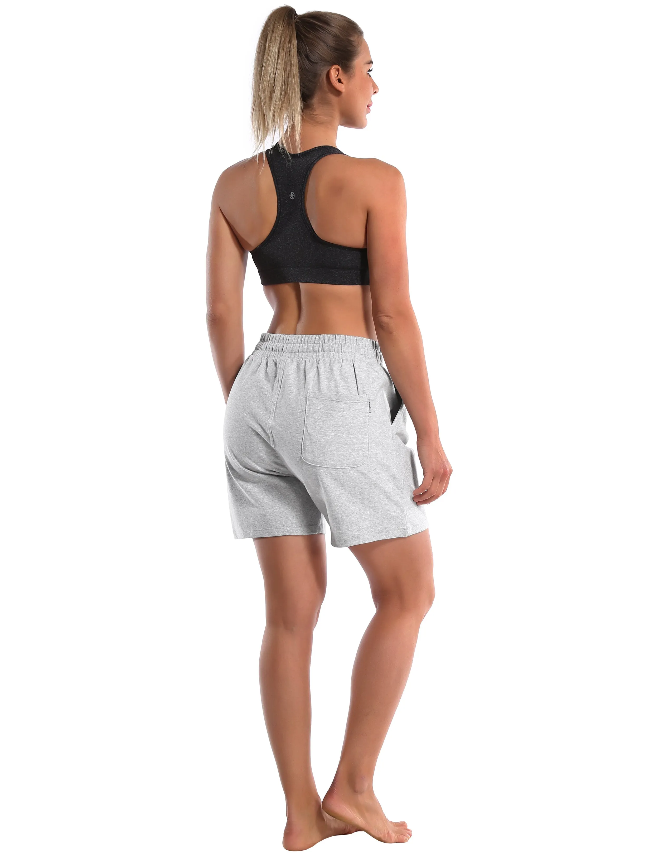 5" Joggers Shorts heathergray_Pilates
