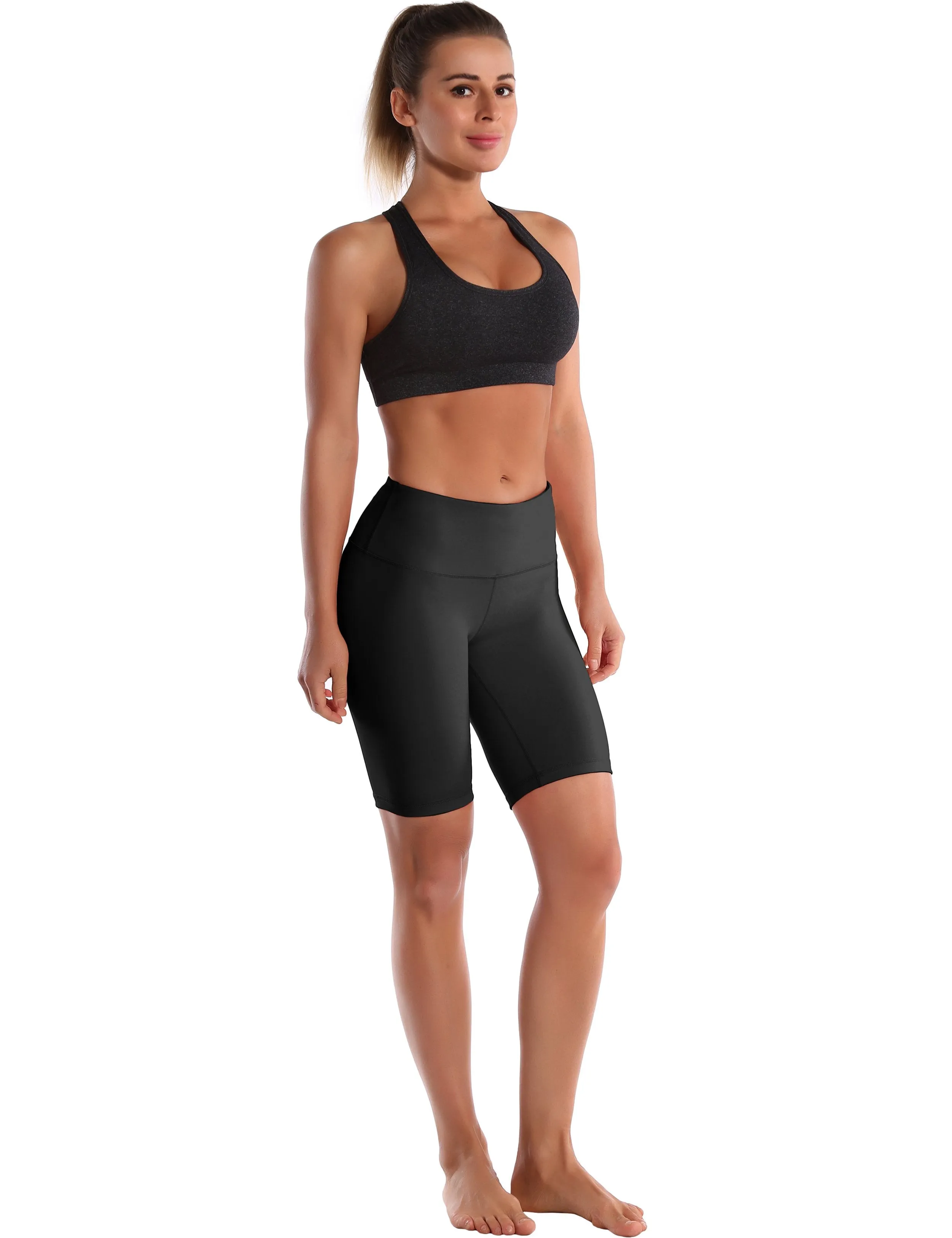 8" High Waist Jogging Shorts black ins_Jogging