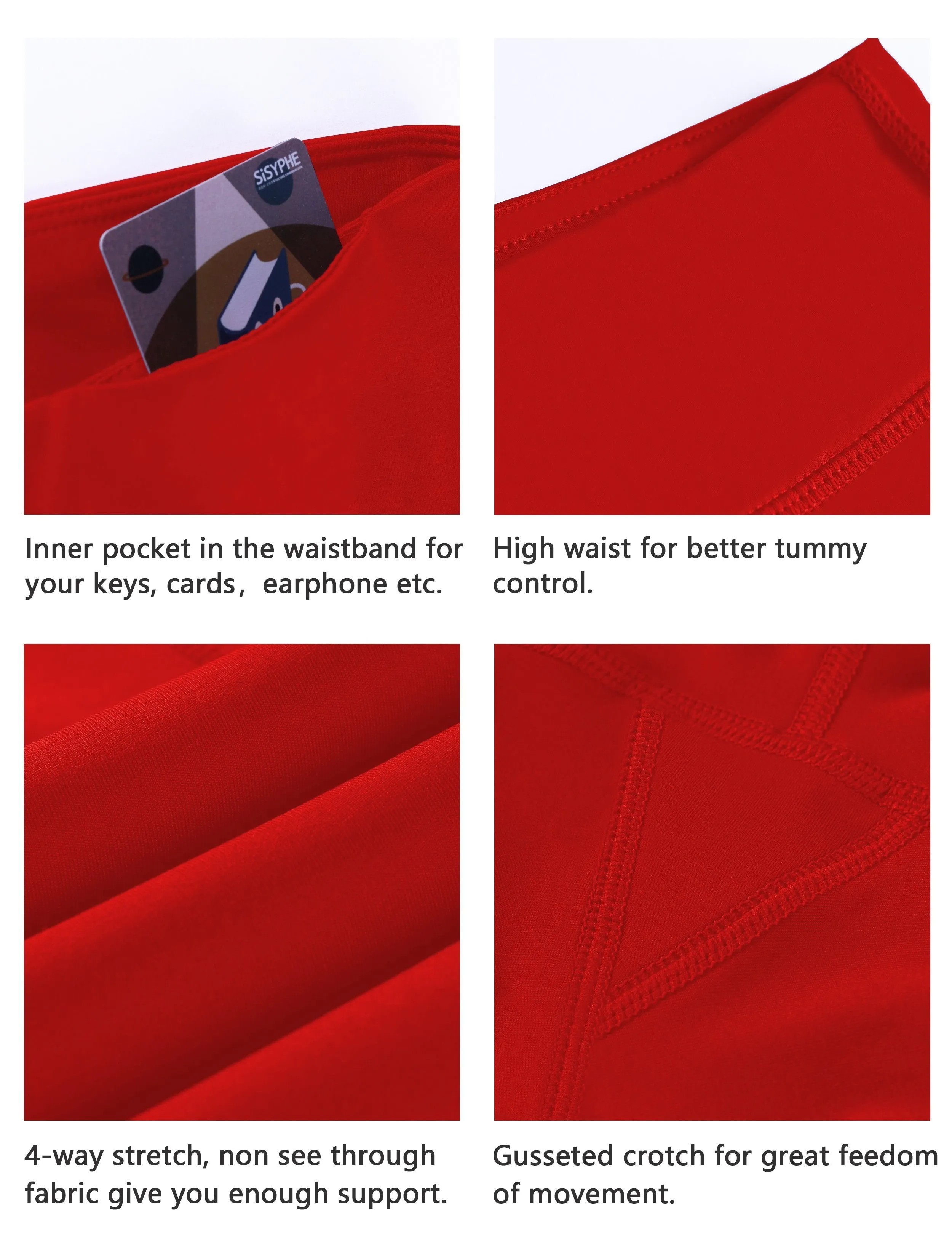 8" High Waist Running Shorts scarlet ins_Running