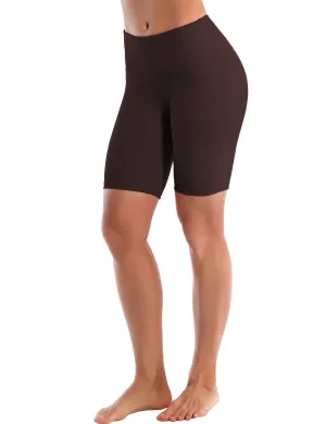 8" High Waist yogastudio Shorts mahoganymaroon_yogastudio