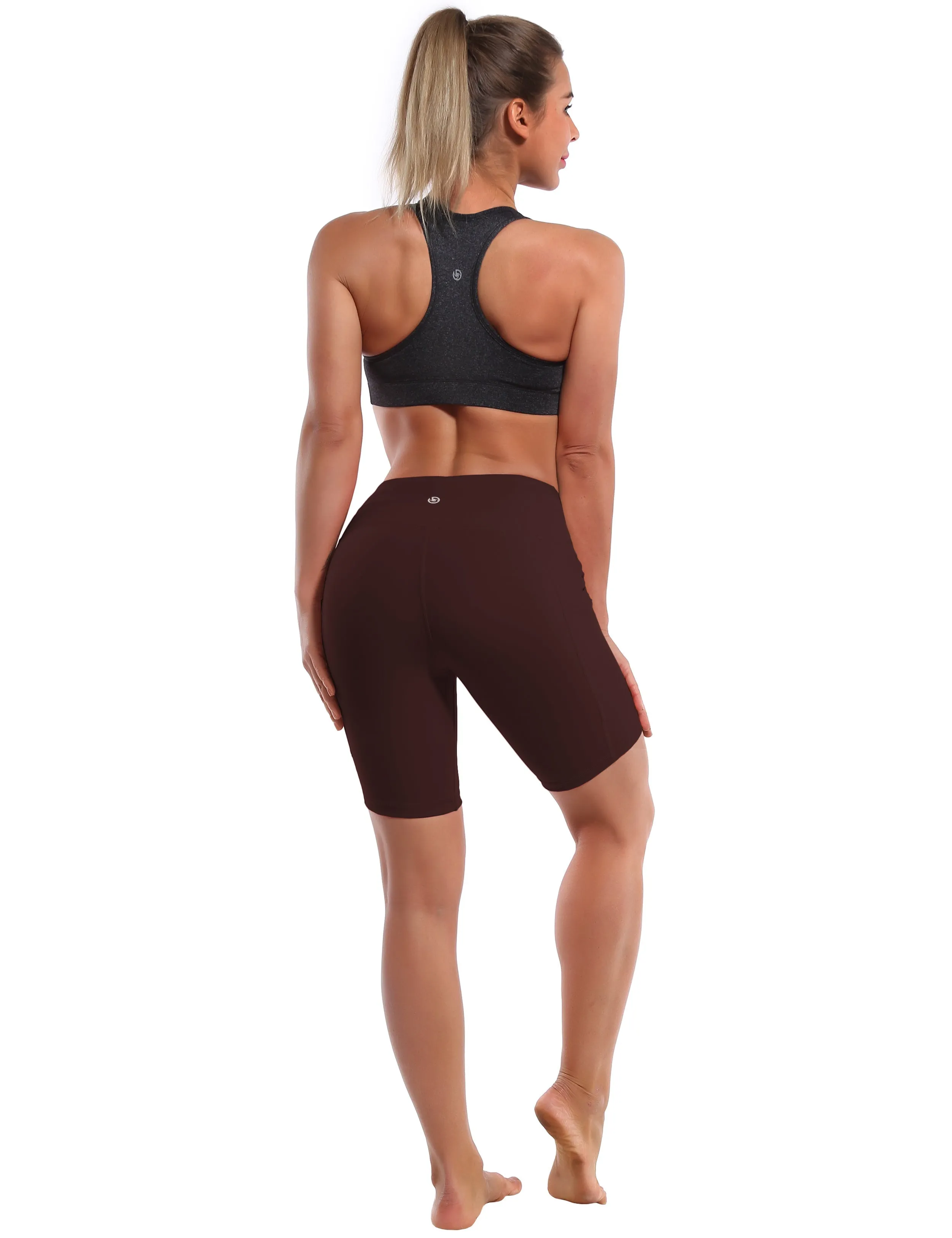 8" Side Pockets Gym Shorts mahoganymaroon_Gym