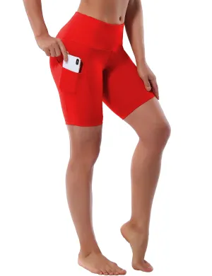 8" Side Pockets yogastudio Shorts scarlet_yogastudio