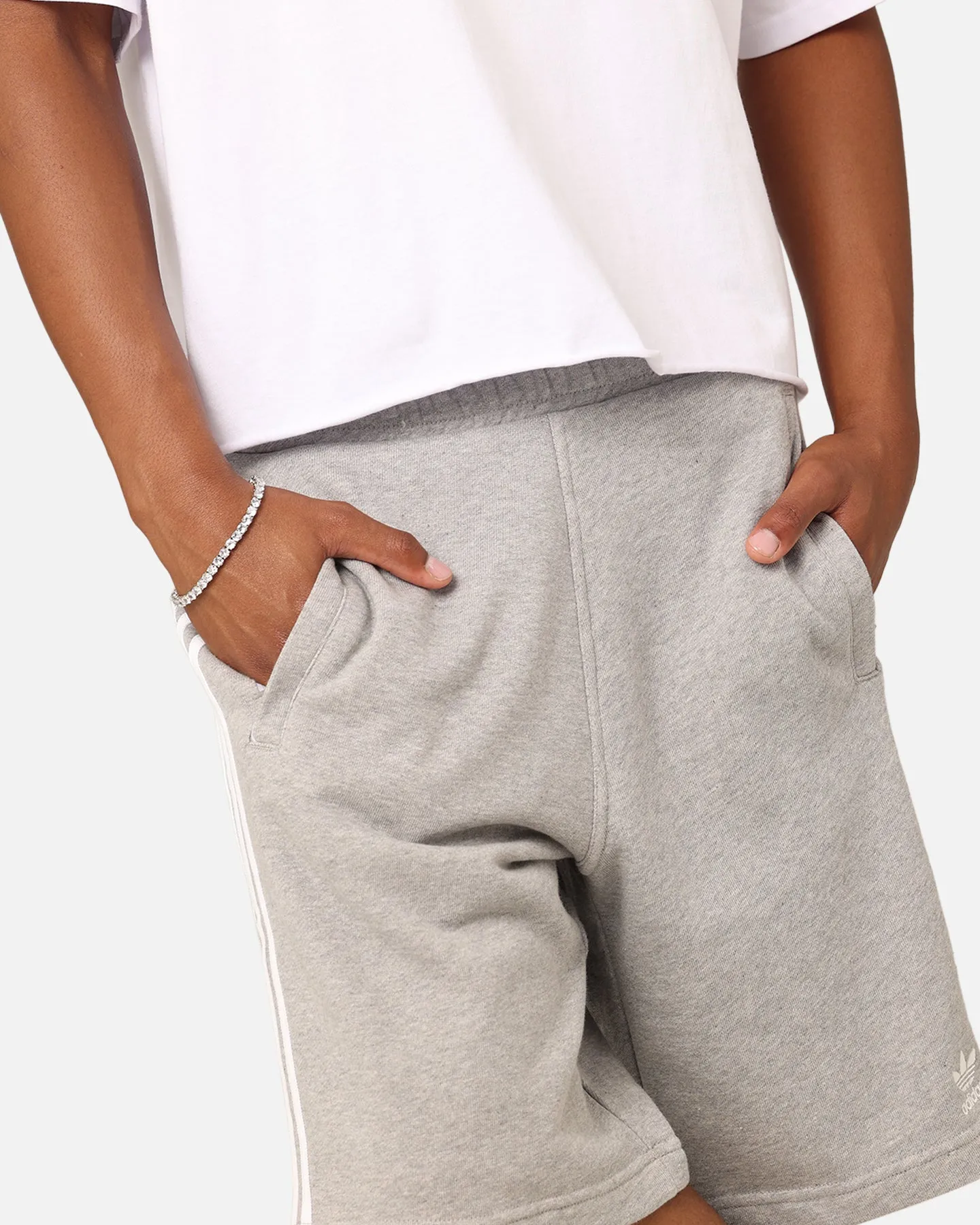 Adidas Adicolour Classics 3-Stripe Sweat Shorts Mint Grey
