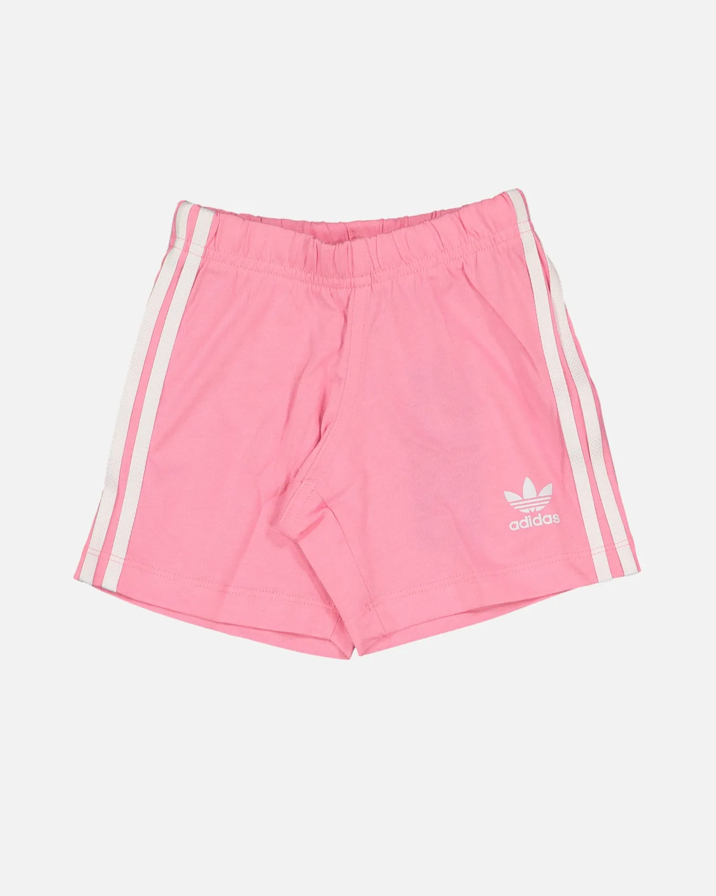 Adidas Infants' Trefoil Shorts Tee Set White/Bliss Pink