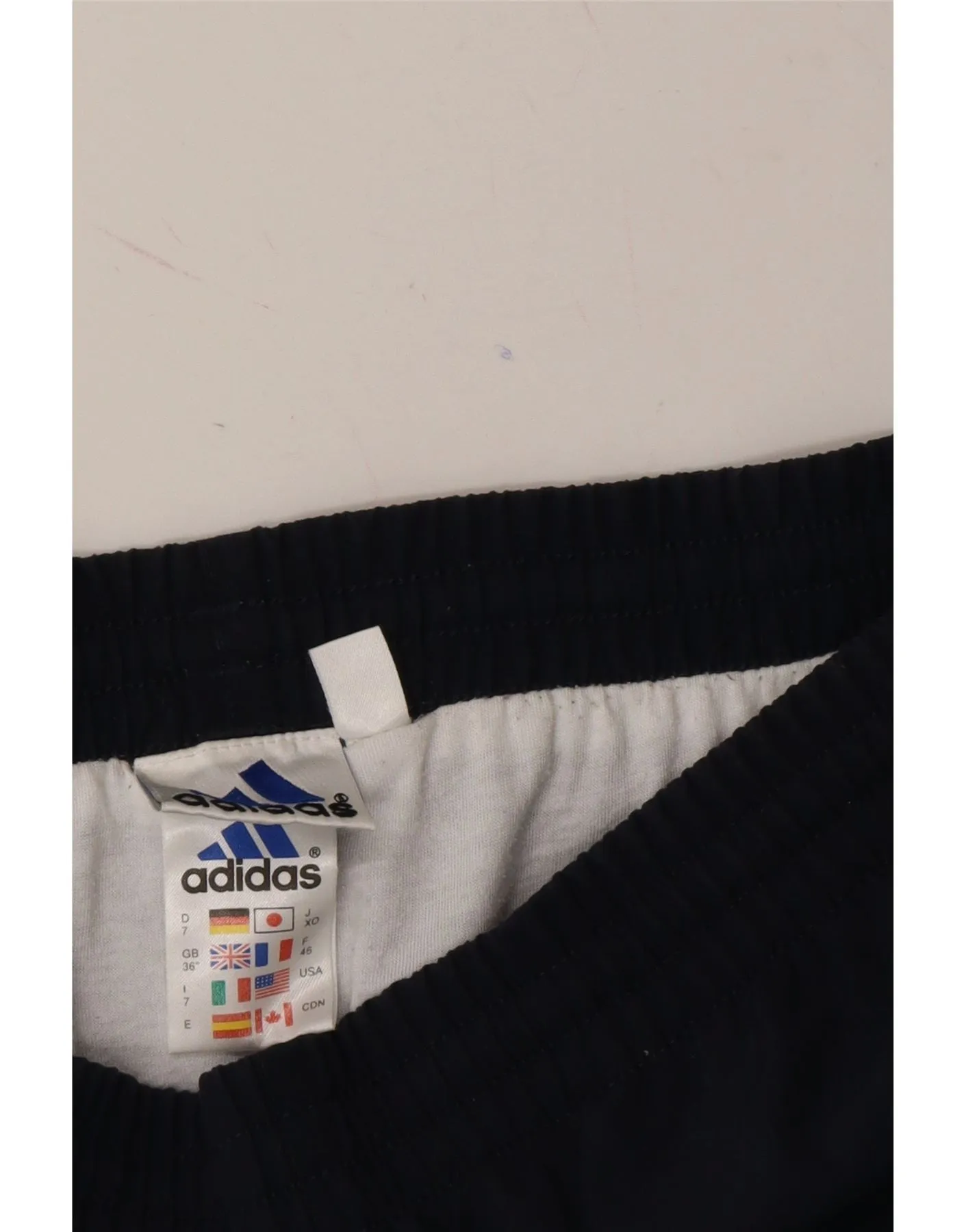 ADIDAS Mens Sport Shorts Large  Navy Blue Colourblock Polyester