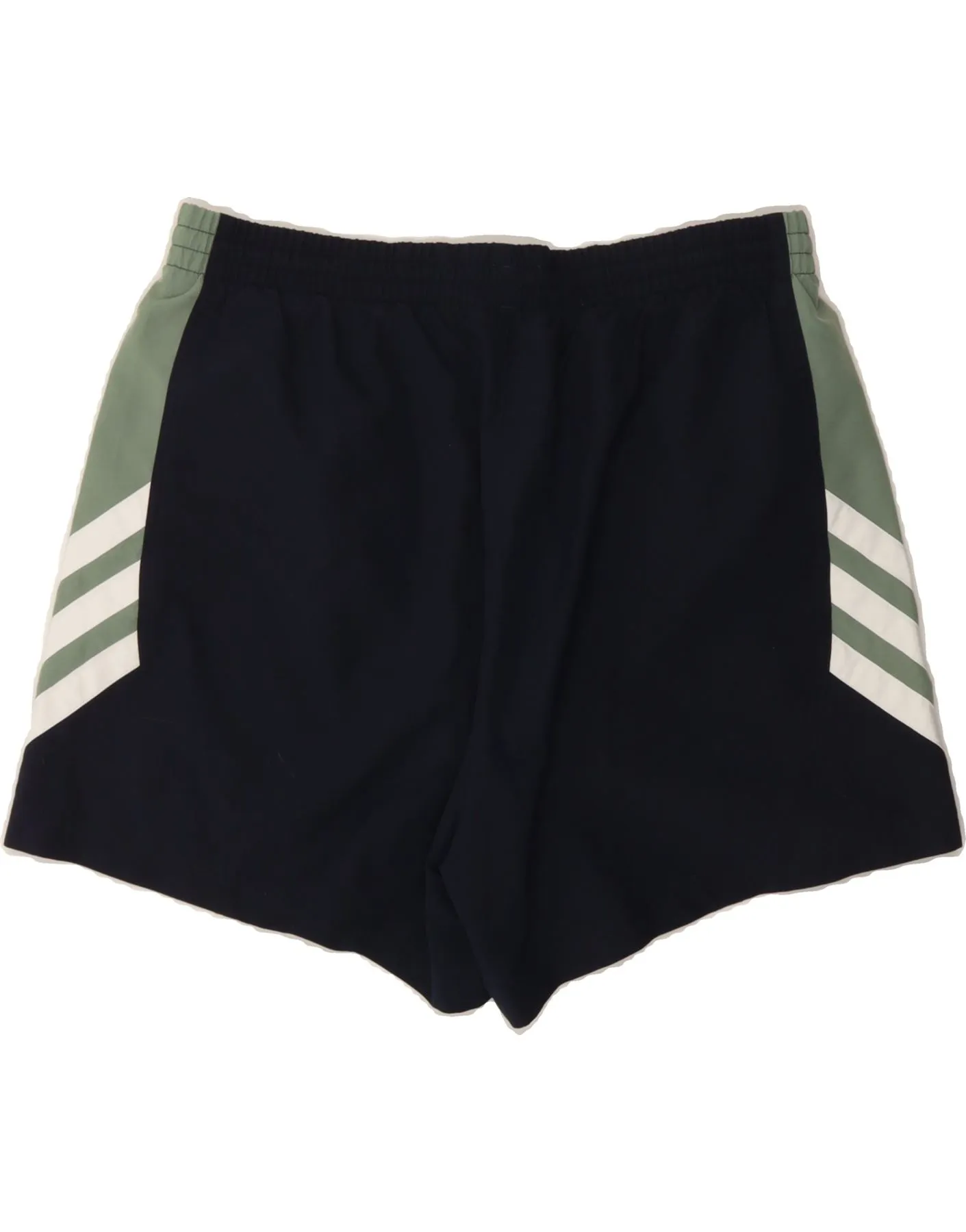 ADIDAS Mens Sport Shorts Large  Navy Blue Colourblock Polyester