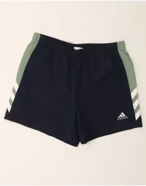 ADIDAS Mens Sport Shorts Large  Navy Blue Colourblock Polyester