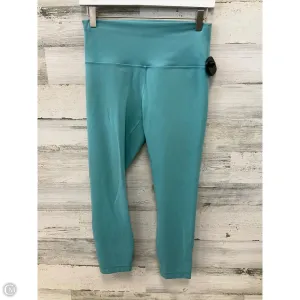 Athletic Leggings By Lululemon In Aqua, Size: 8