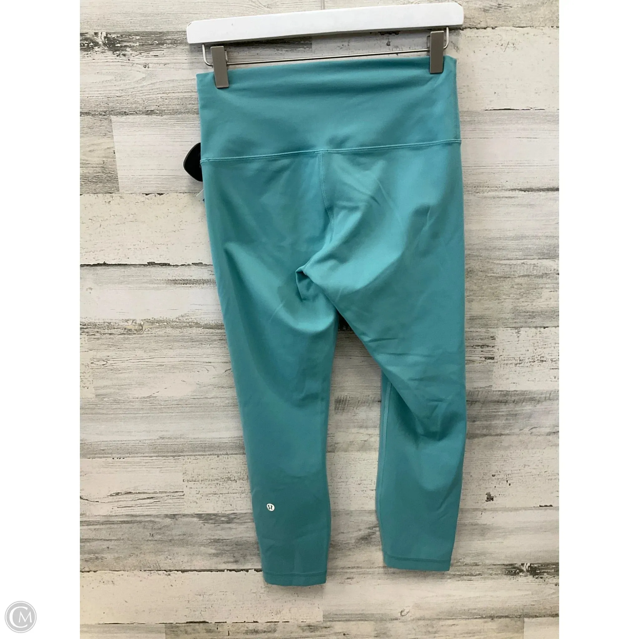 Athletic Leggings By Lululemon In Aqua, Size: 8