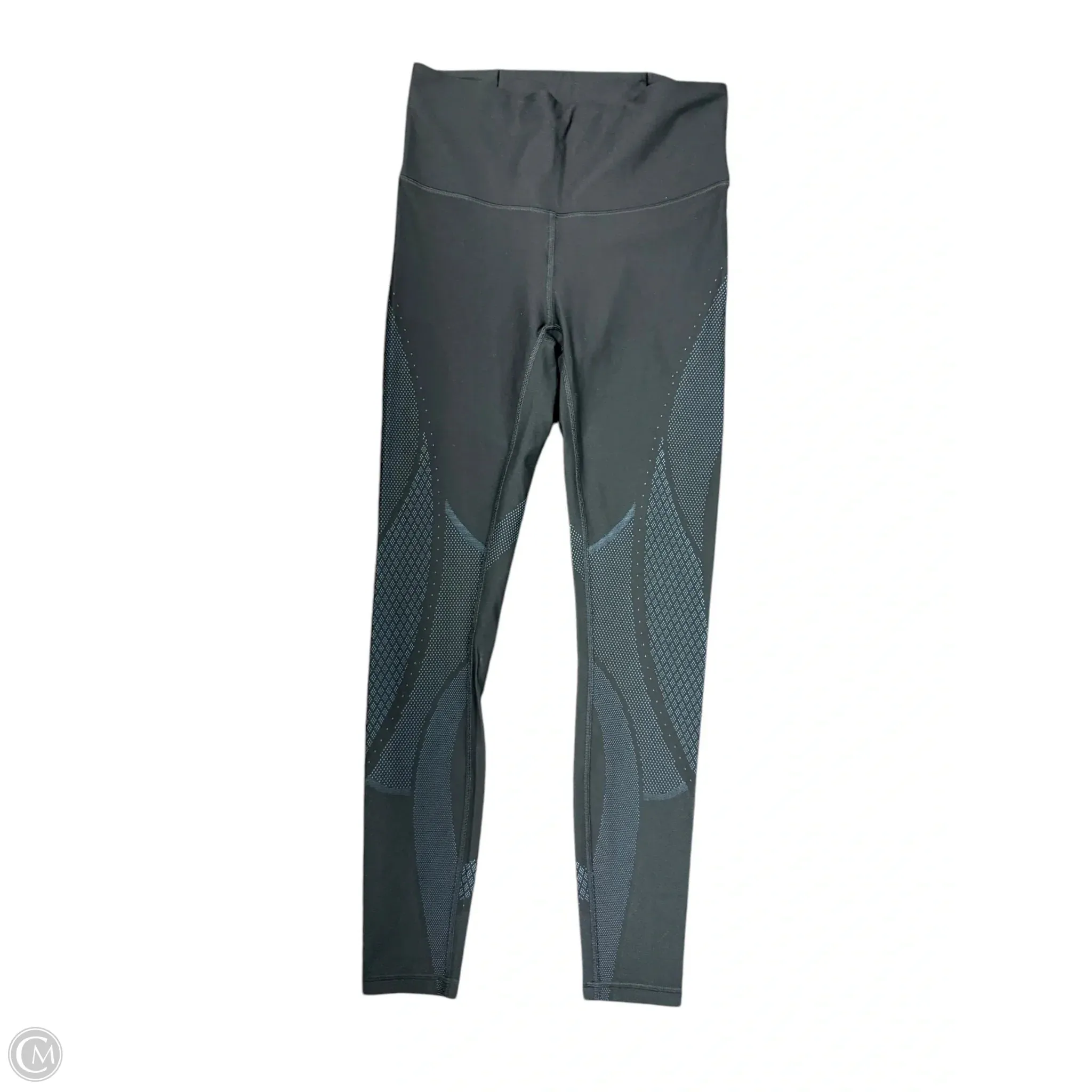 Athletic Leggings By Lululemon In Black & Blue, Size: 8