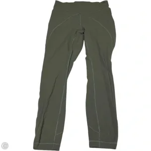 Athletic Leggings By Lululemon In Green, Size: M