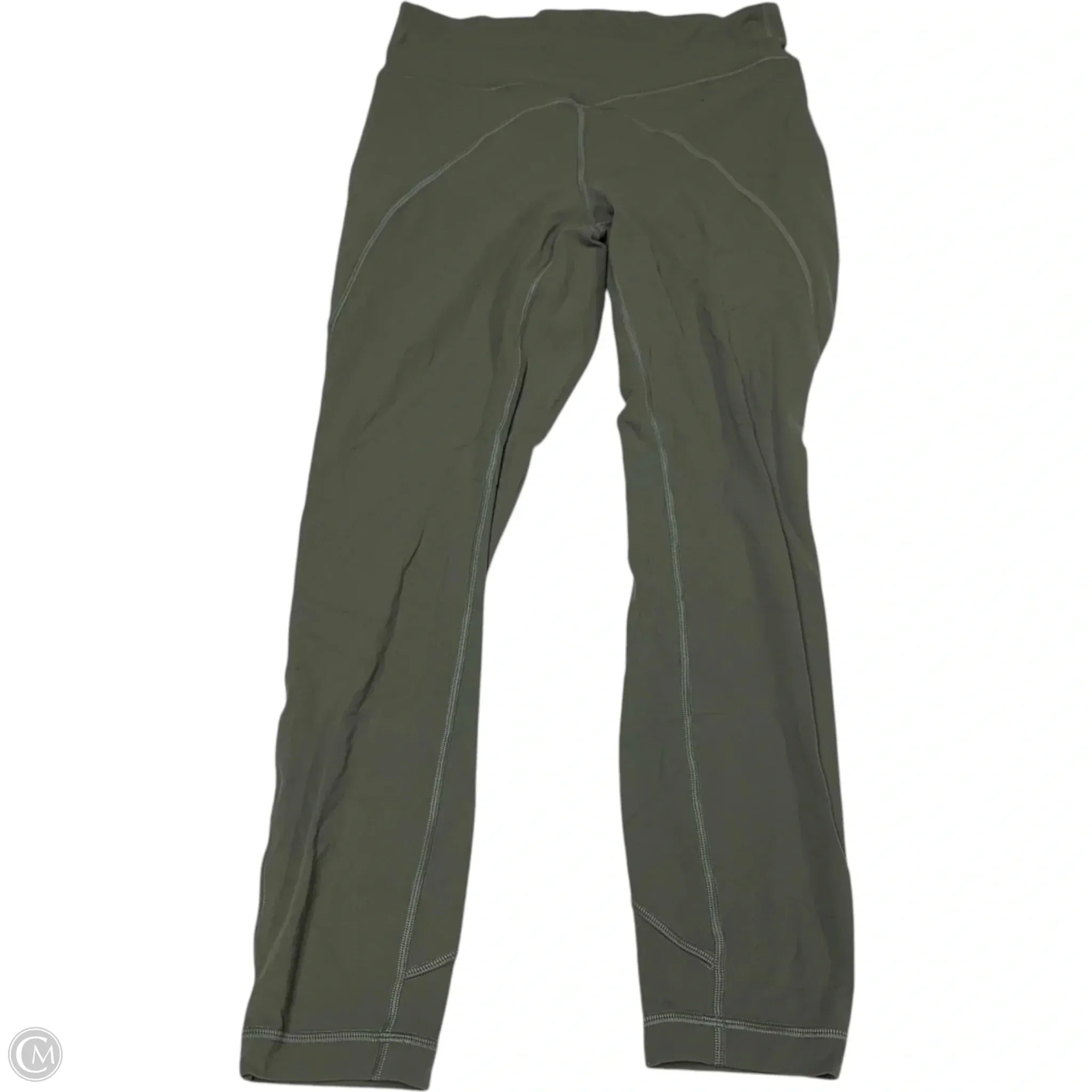 Athletic Leggings By Lululemon In Green, Size: M