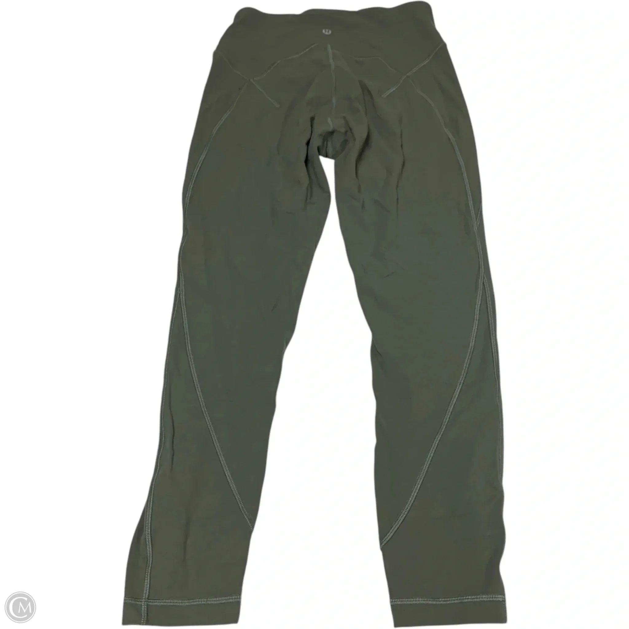 Athletic Leggings By Lululemon In Green, Size: M