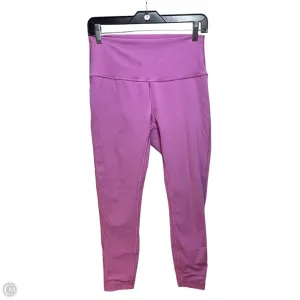 Athletic Leggings By Lululemon In Pink, Size: 8