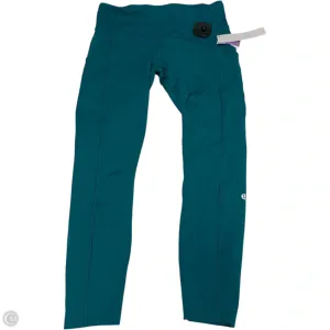 Athletic Leggings By Lululemon In Teal, Size: M