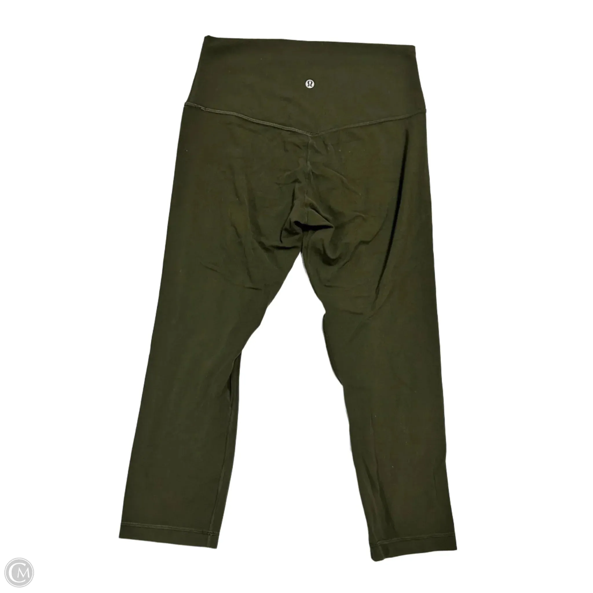 Athletic Leggings Capris By Lululemon In Green, Size: M