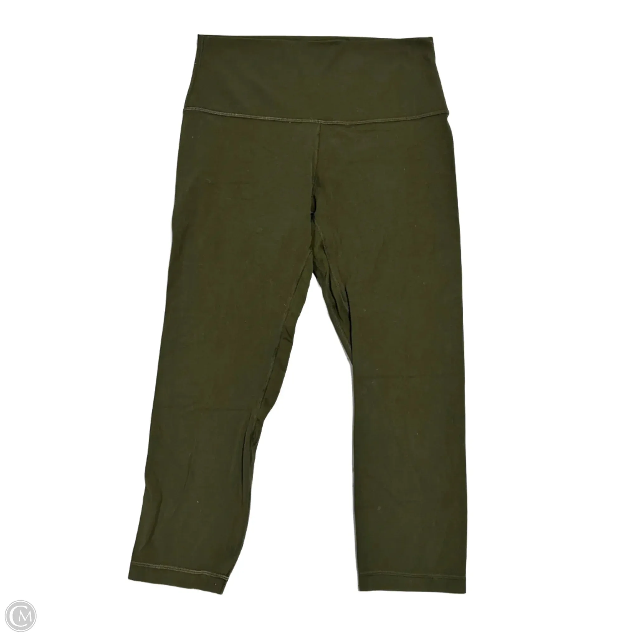 Athletic Leggings Capris By Lululemon In Green, Size: M