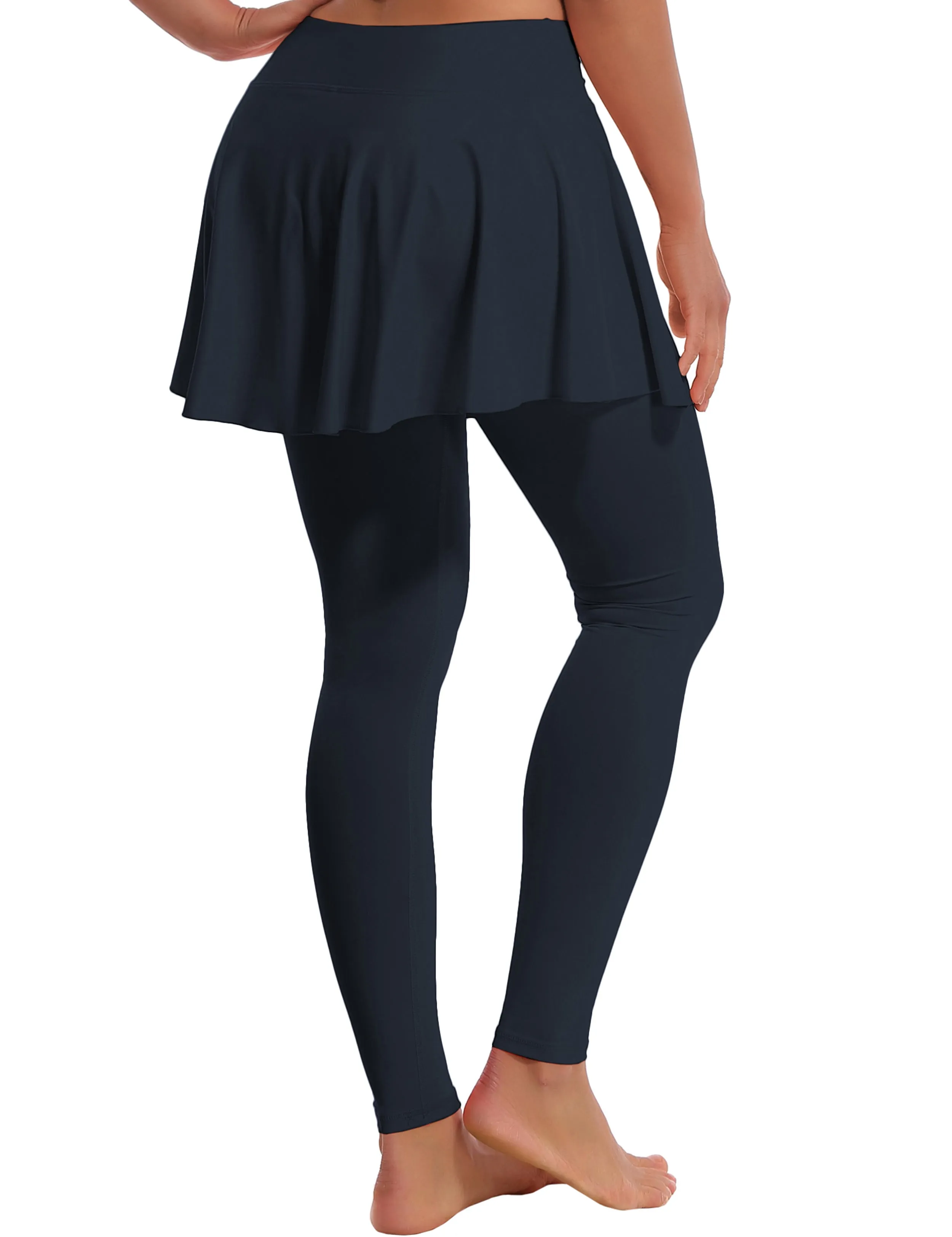 Athletic Tennis Golf Skort with Pocket Shorts darknavy_Running