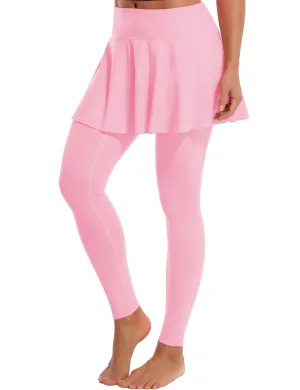 Athletic Tennis Golf Skort with Pocket Shorts lightpink_Running