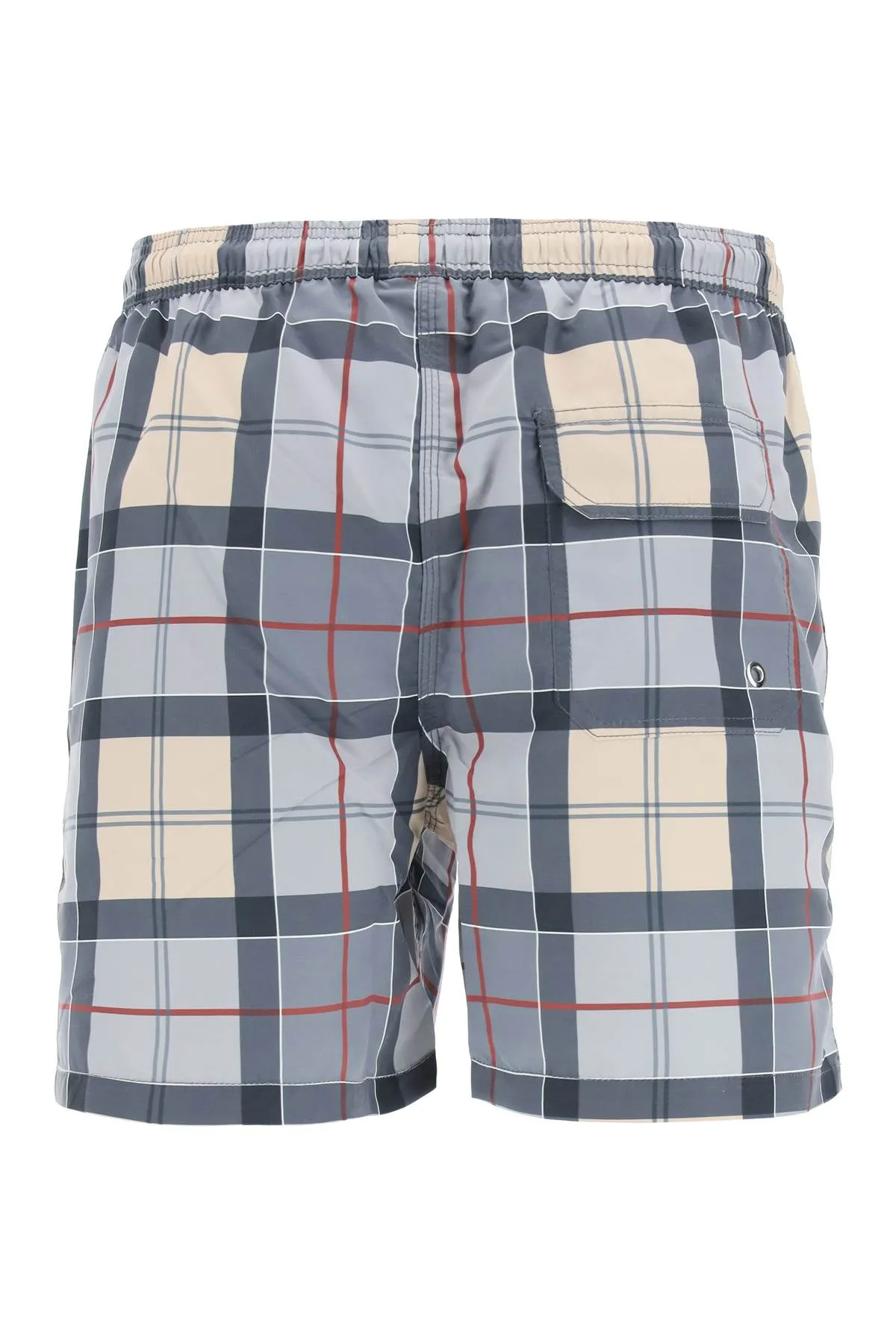 Barbour Tartan Drawstring Swim Shorts