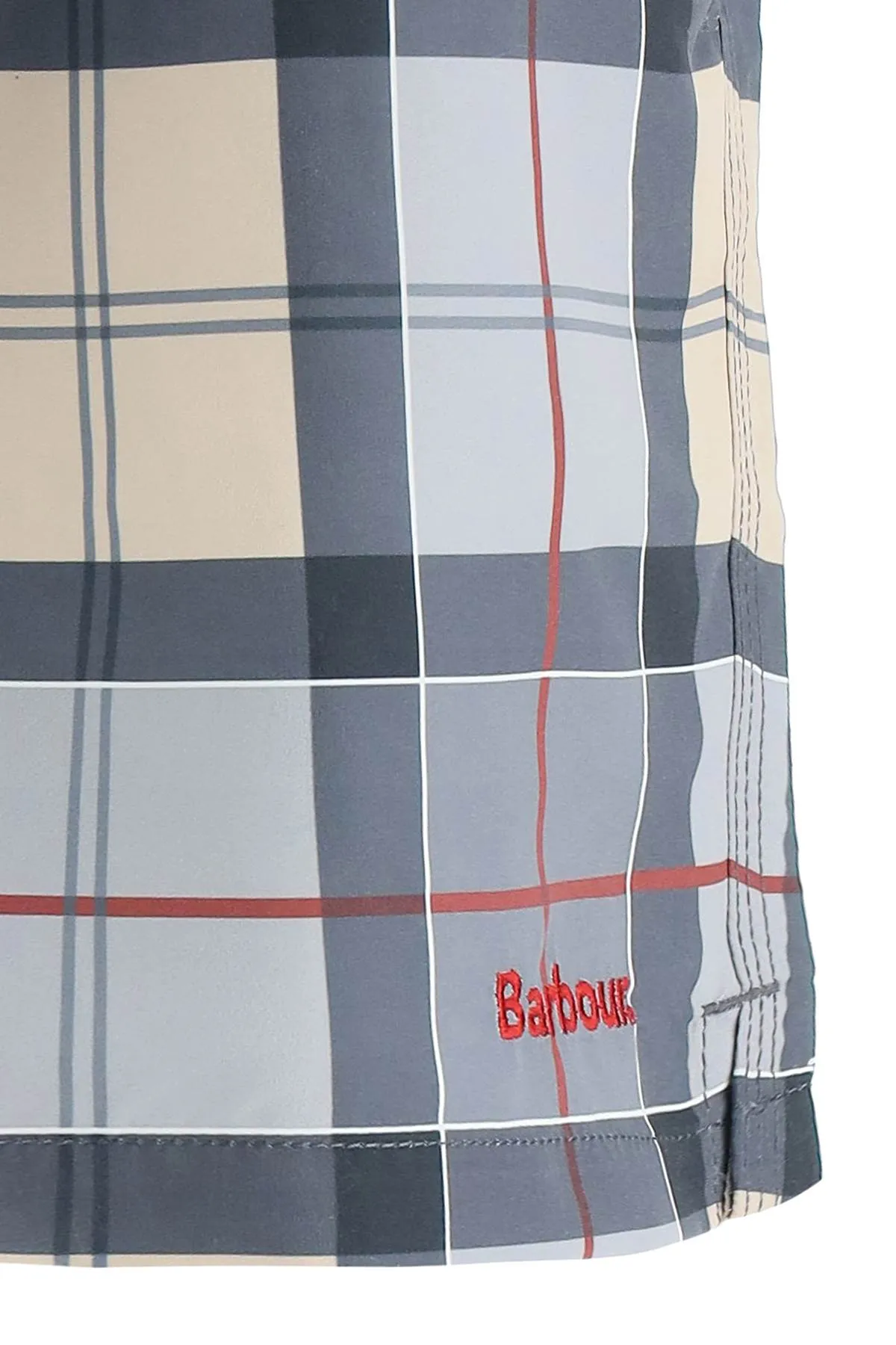 Barbour Tartan Drawstring Swim Shorts