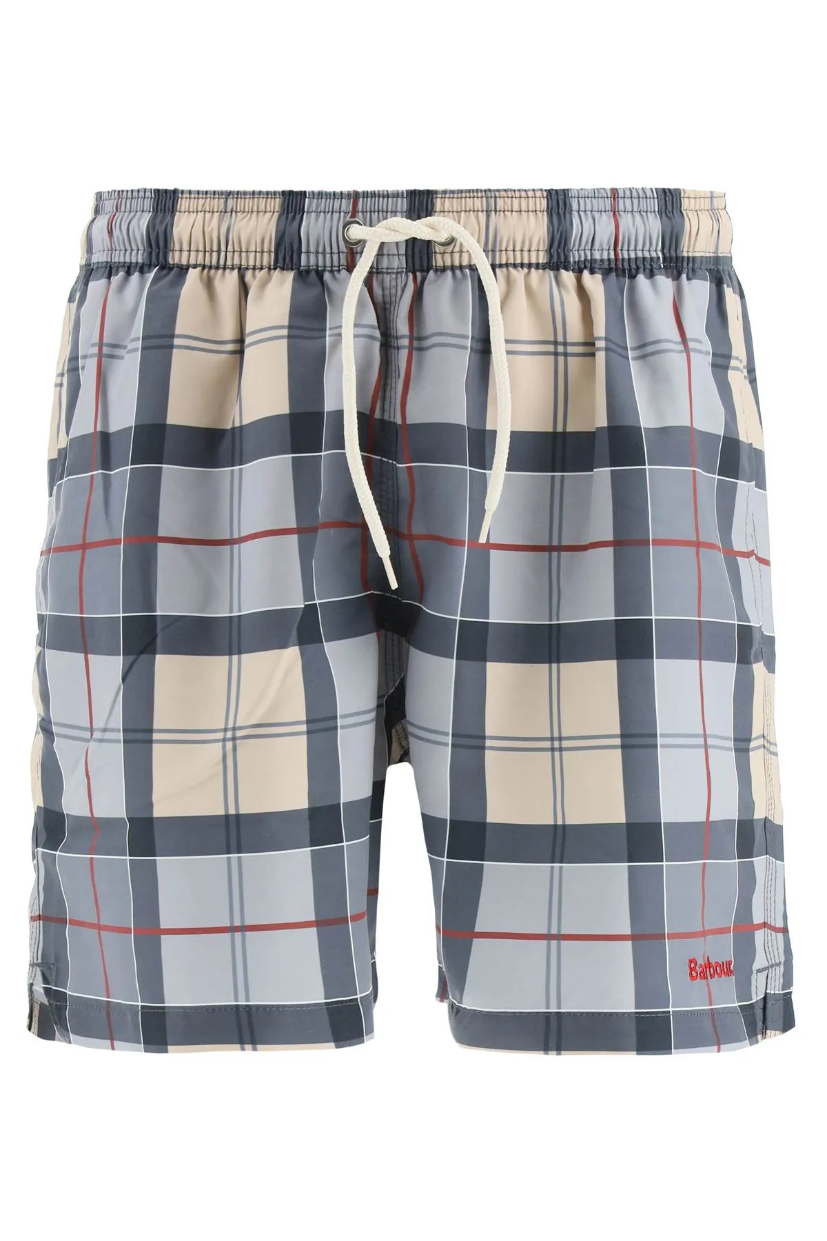 Barbour Tartan Drawstring Swim Shorts