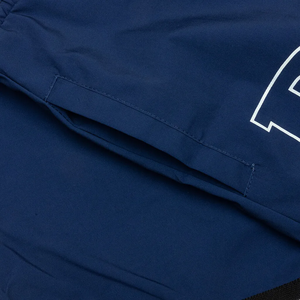 Basketball Logo Swim Short - Blue/Black/White