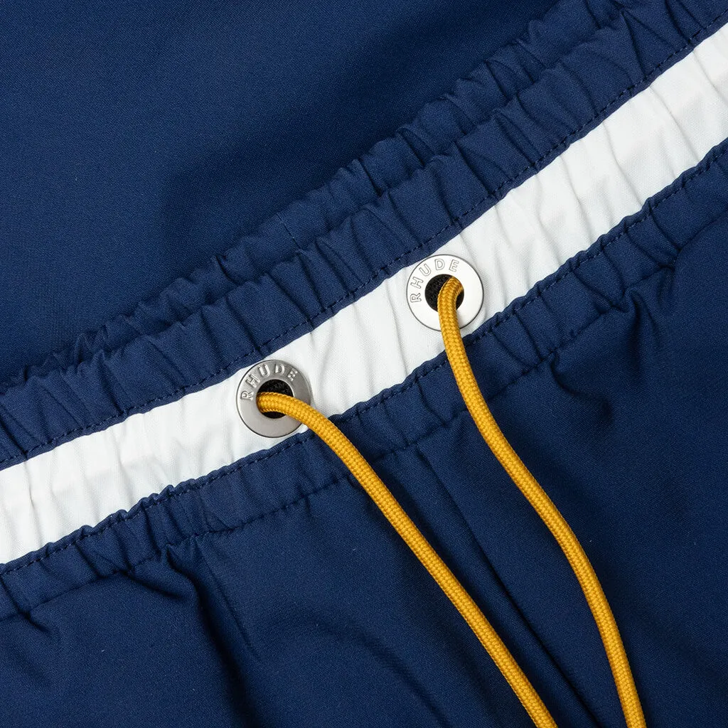Basketball Logo Swim Short - Blue/Black/White