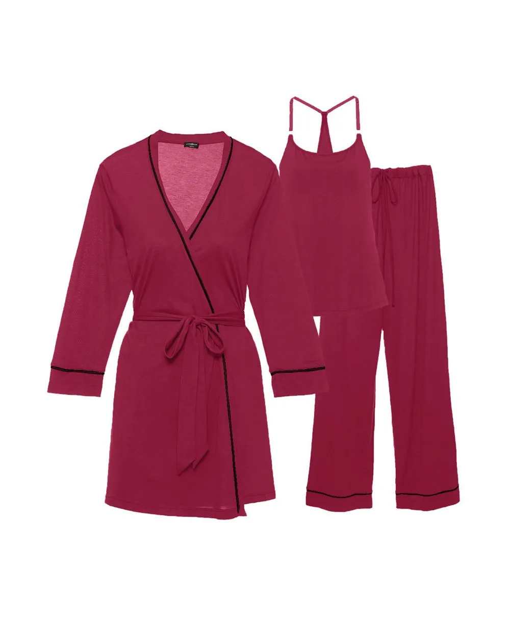 Bella Maternity 3-Piece Pajama Set