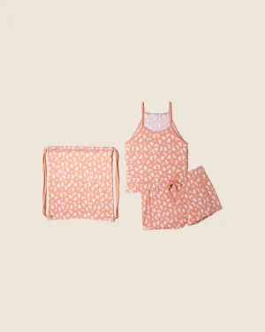 Camiseta Sin Mangas De Cuello Alto Y Pantalones Cortos En Una Bolsa