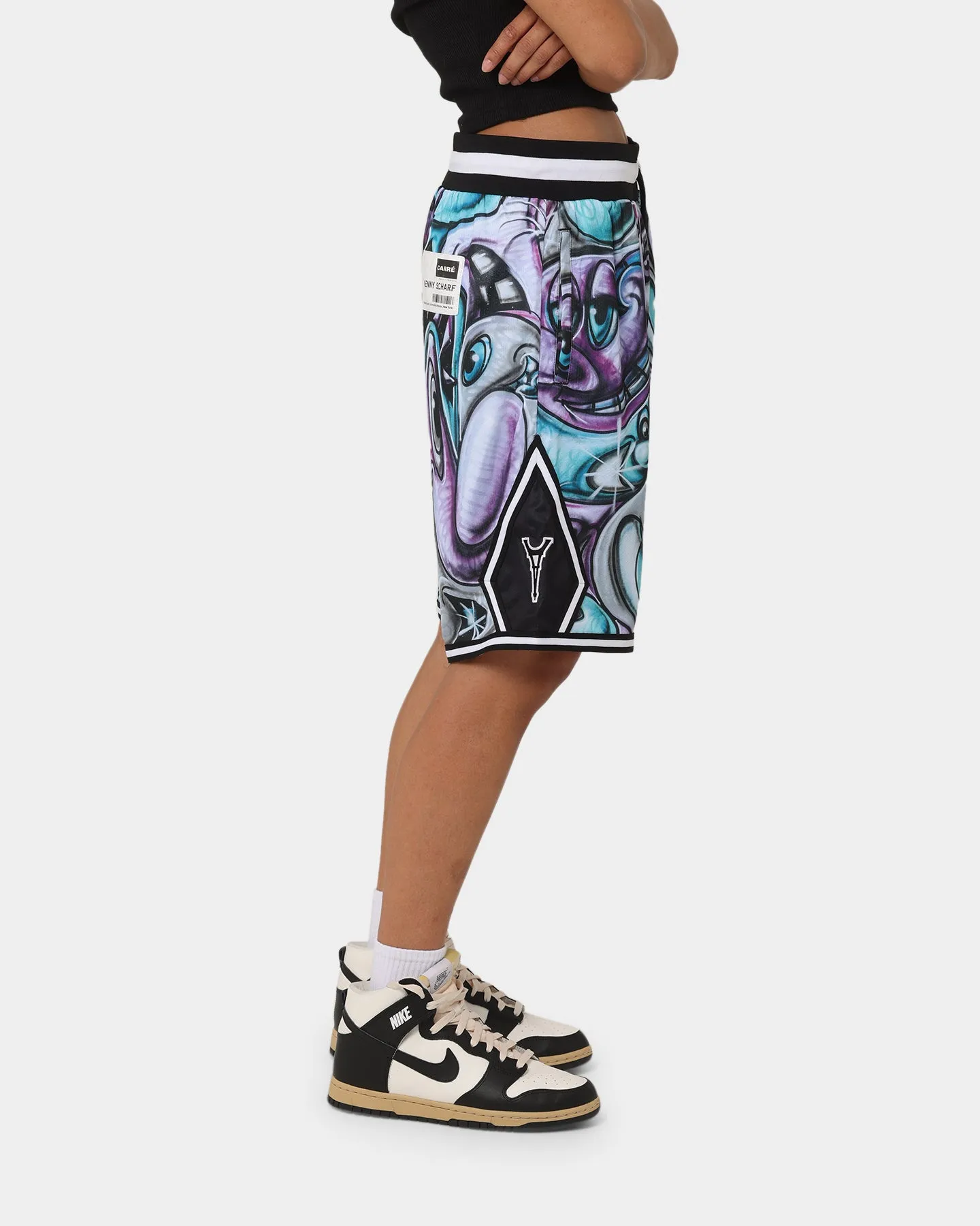 Carré X Kenny Scharf Krunch Time Ball Shorts Black