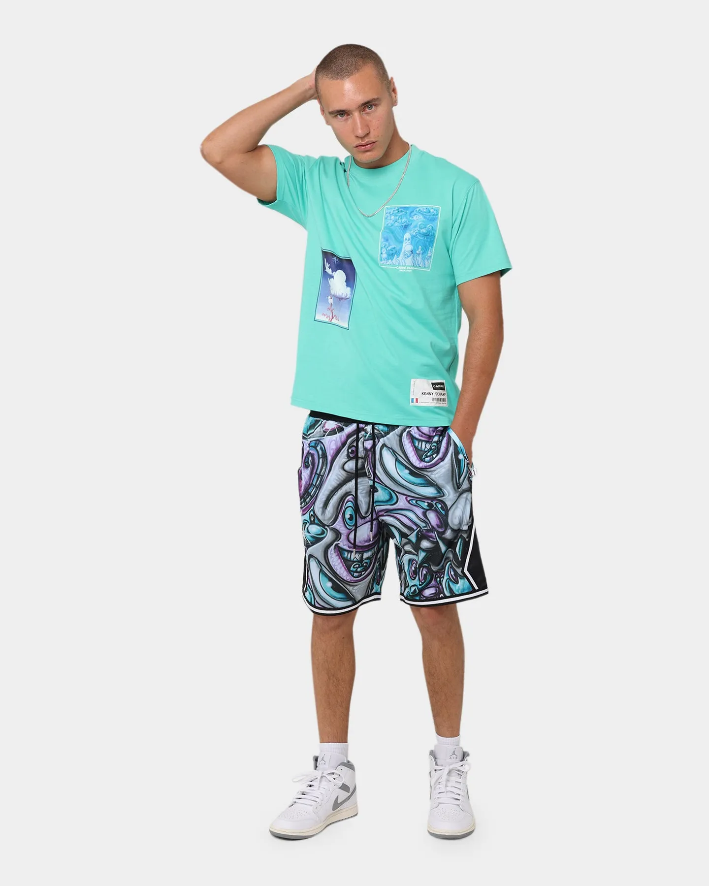 Carré X Kenny Scharf Krunch Time Ball Shorts Black